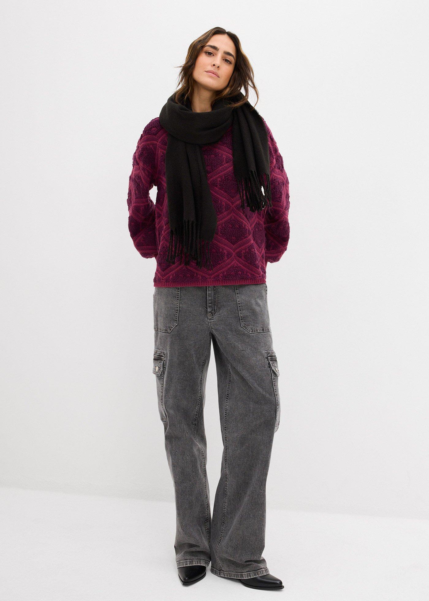 Sweter o kroju pudełkowym - Bonprix