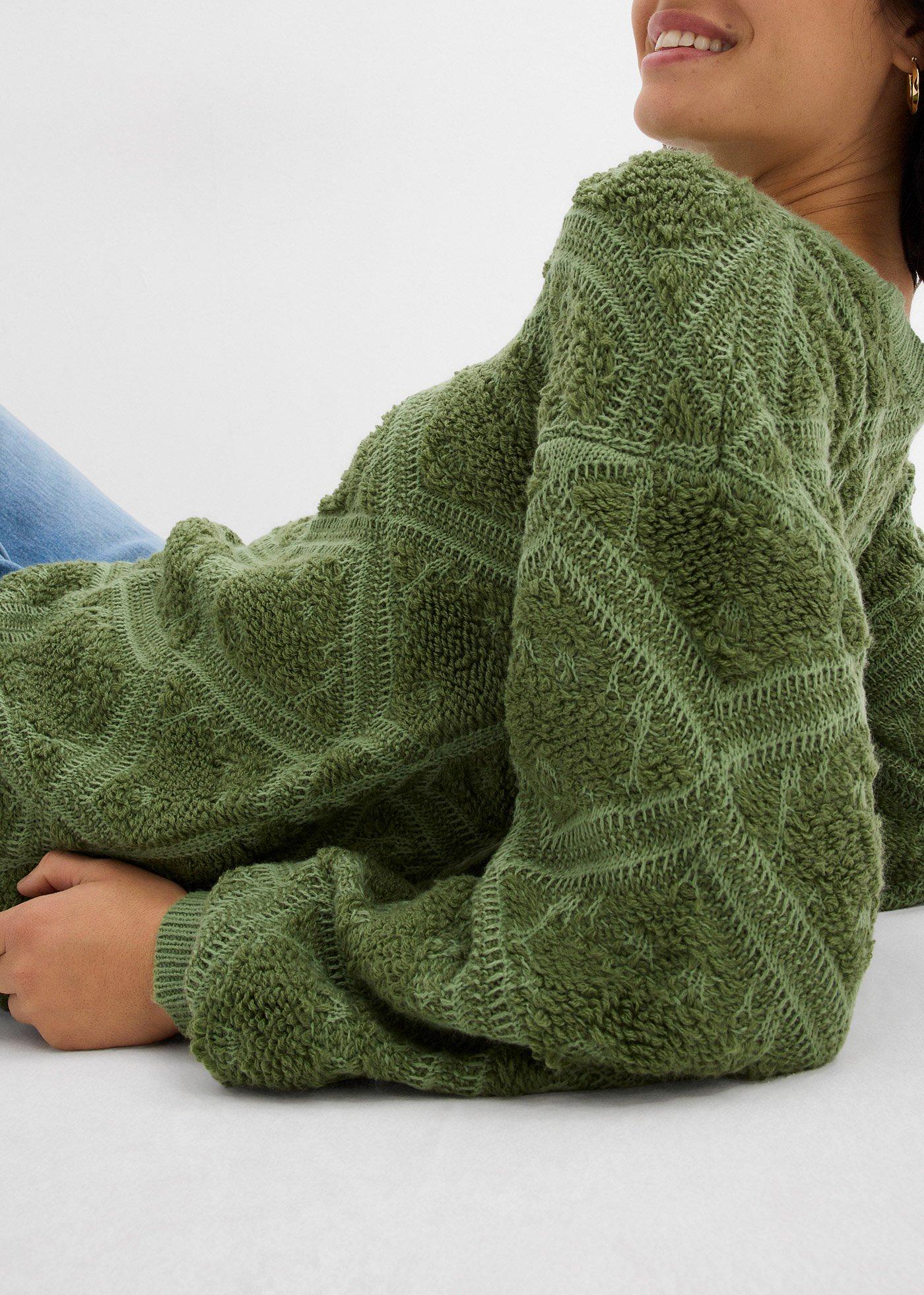 Sweter o kroju pudełkowym - Bonprix