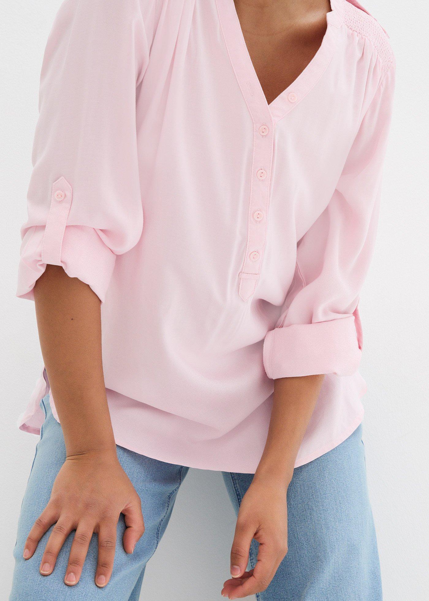 Bluzka tunikowa z miękkiej wiskozy - Bonprix