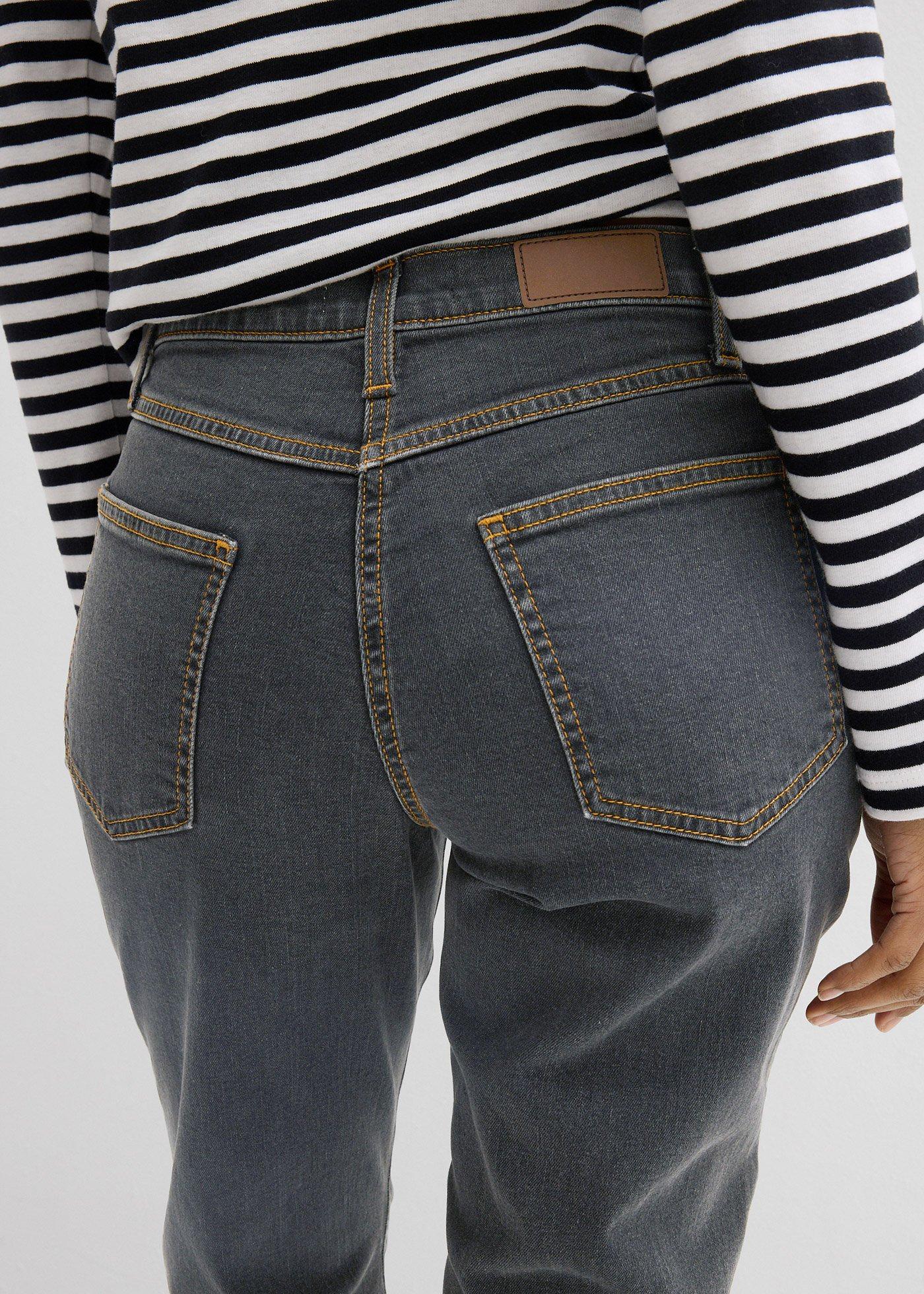 Jeansy ze stretchem straight, mid waist - Bonprix