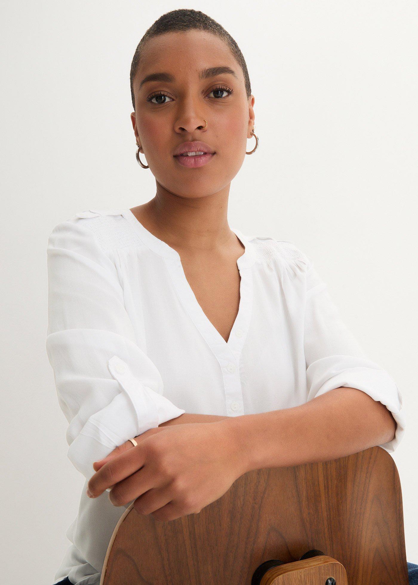 Bluzka tunikowa z miękkiej wiskozy - Bonprix