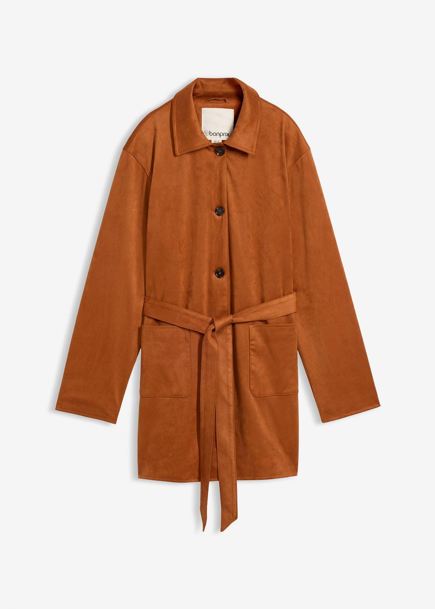 Manteau court avec ceinture