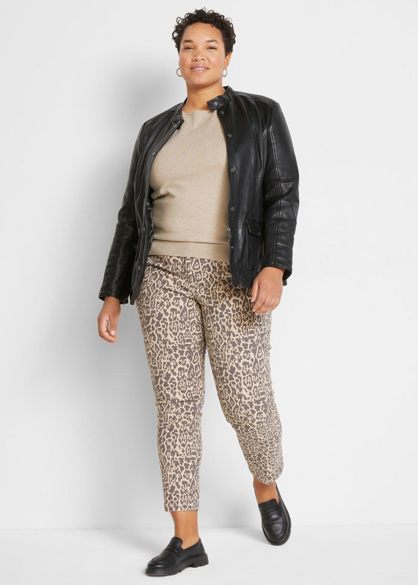 Kurtka skórzana ze skóry jagnięcej nappa - Bonprix