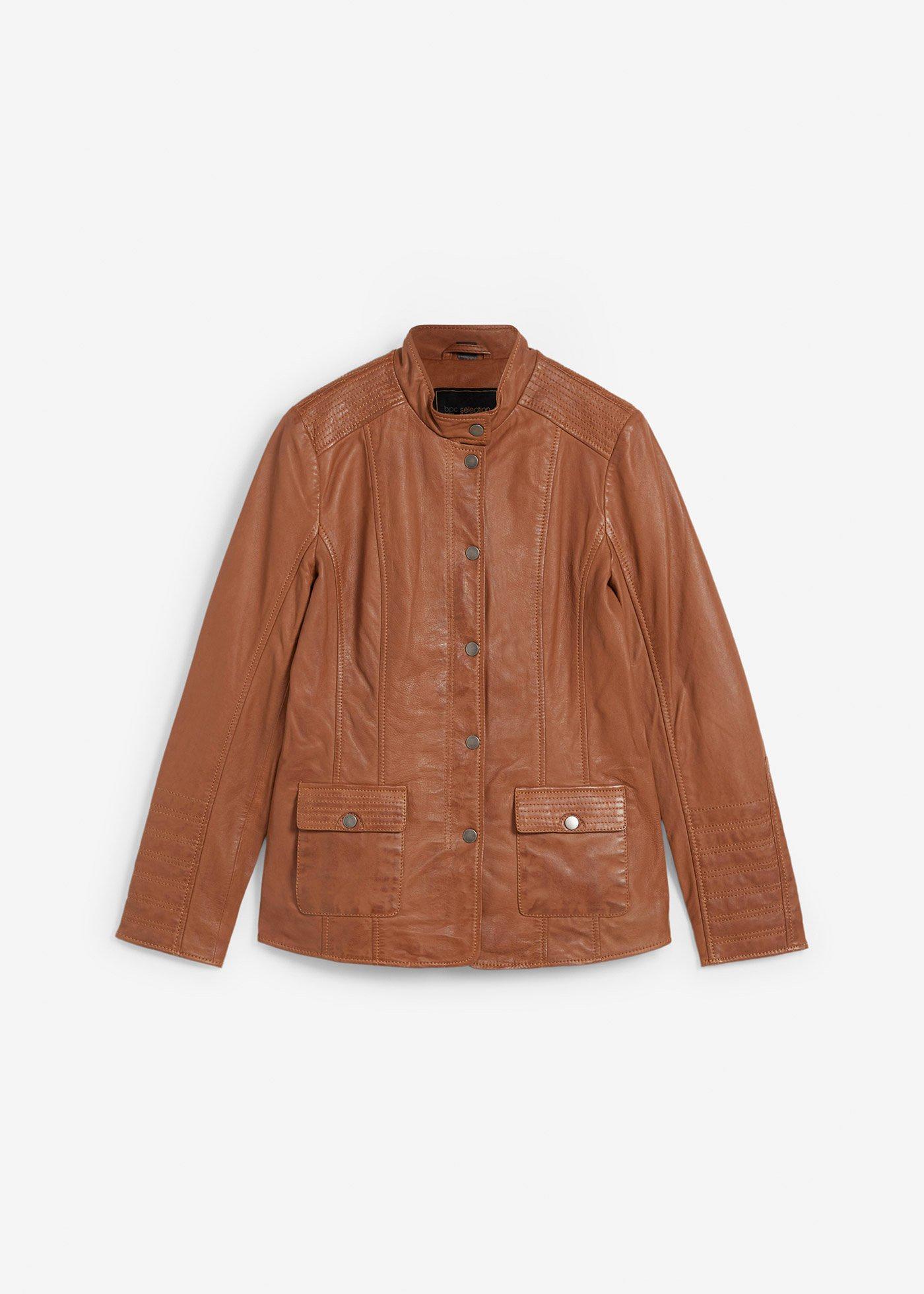 Veste en cuir nappa d’agneau