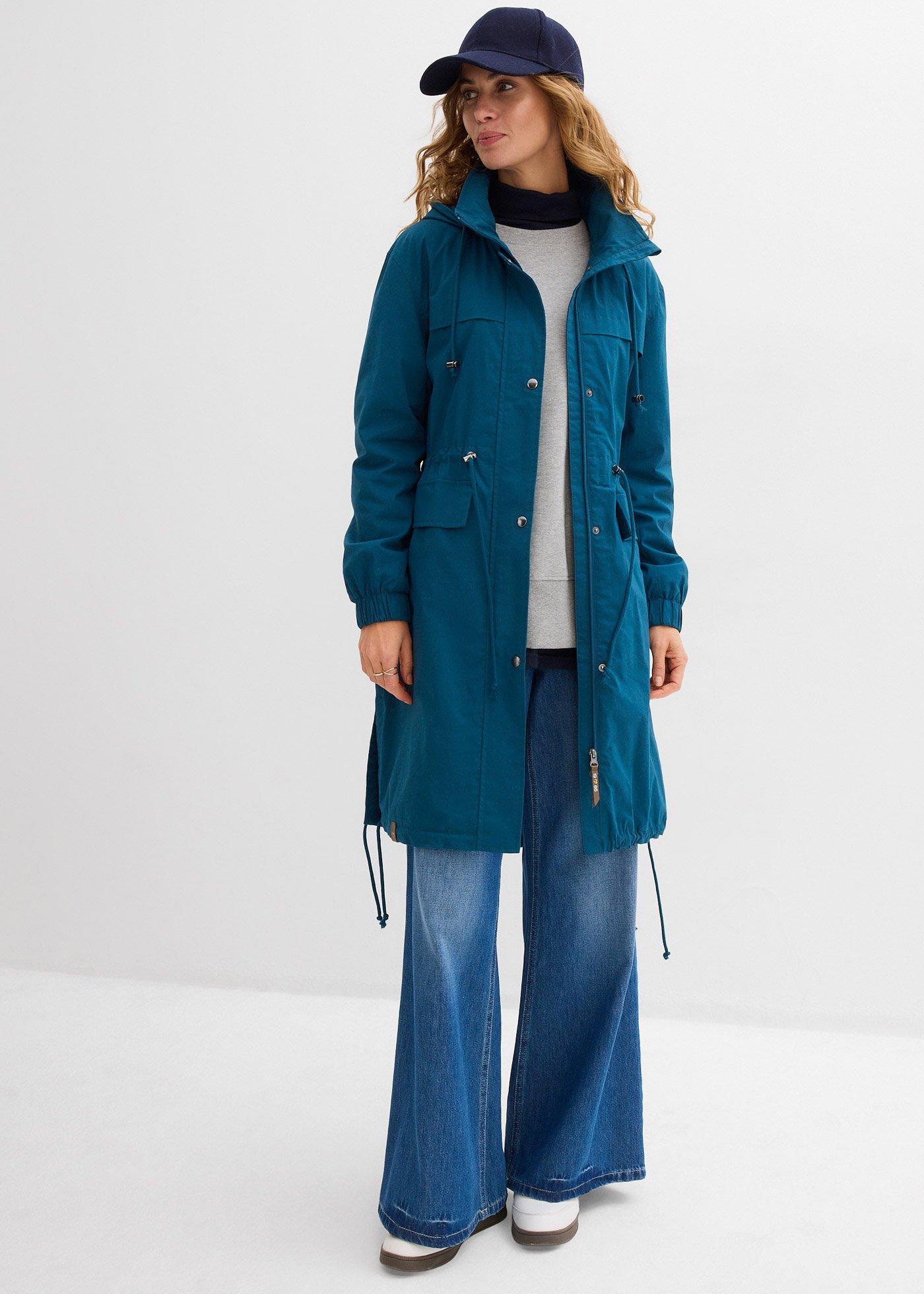 Parka trencz z dużymi kieszeniami - Bonprix