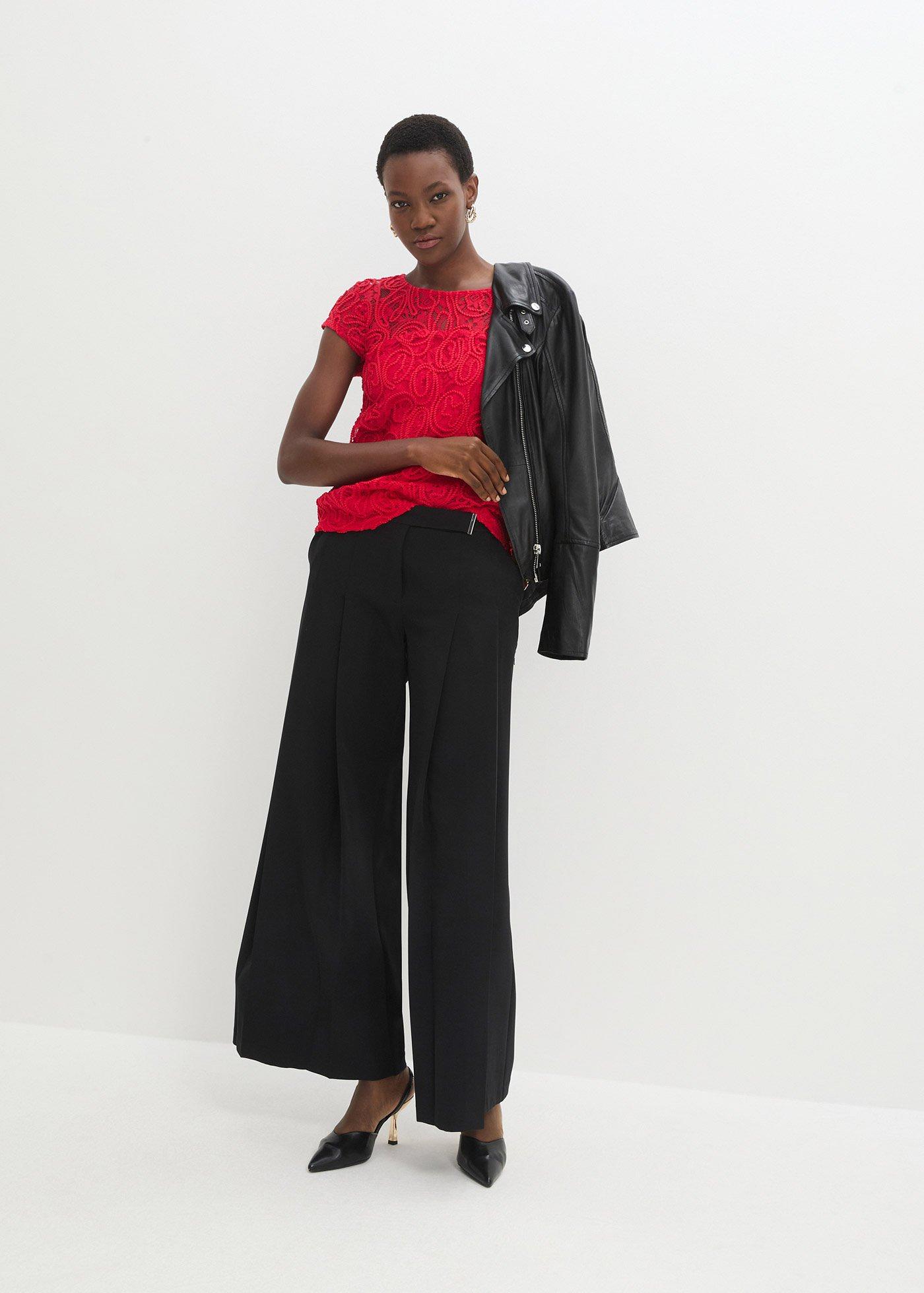 Kurtka typu biker ze skóry jagnięcej nappa - Bonprix