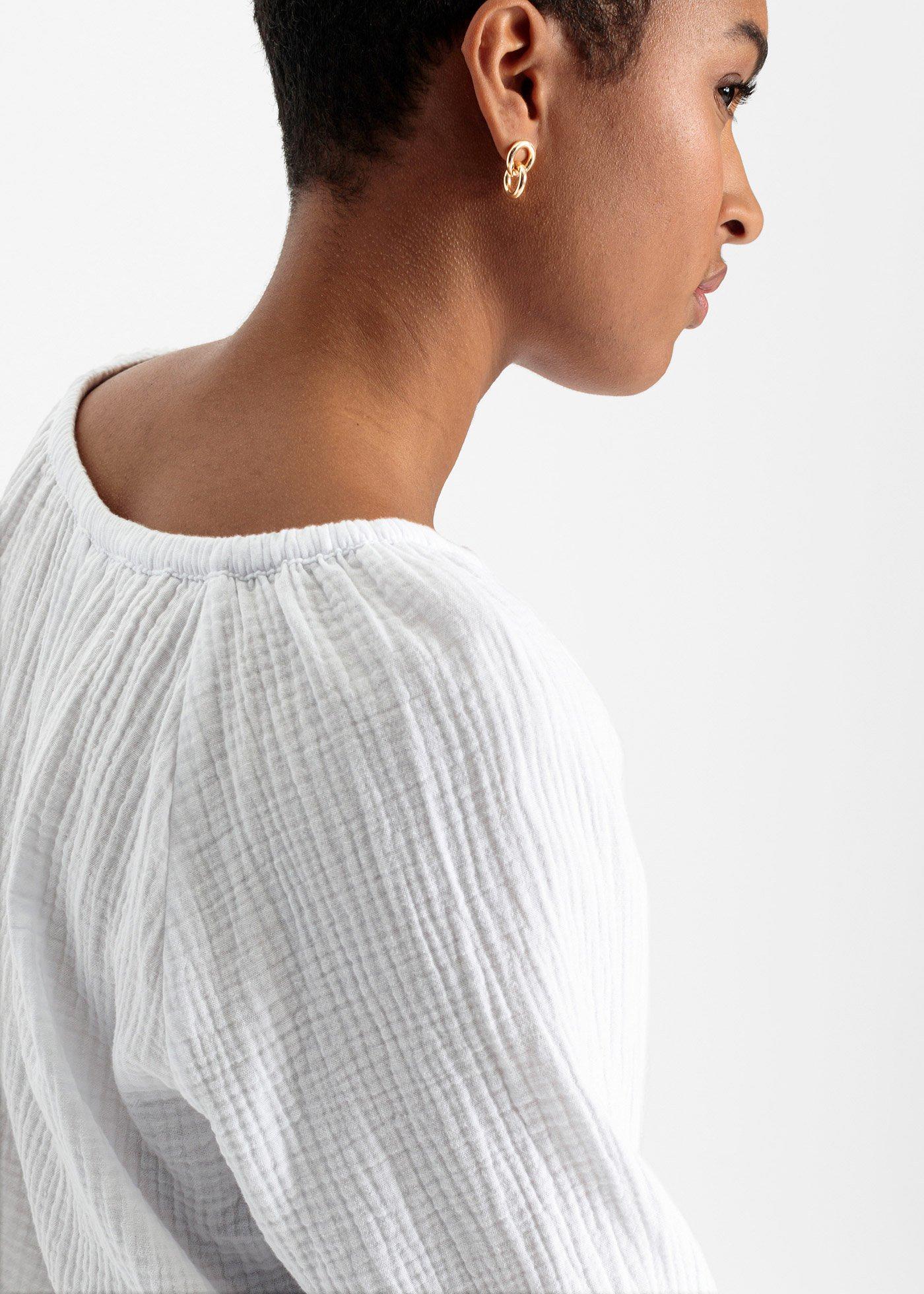 Bluzka z przewiewnego muślinu - Bonprix