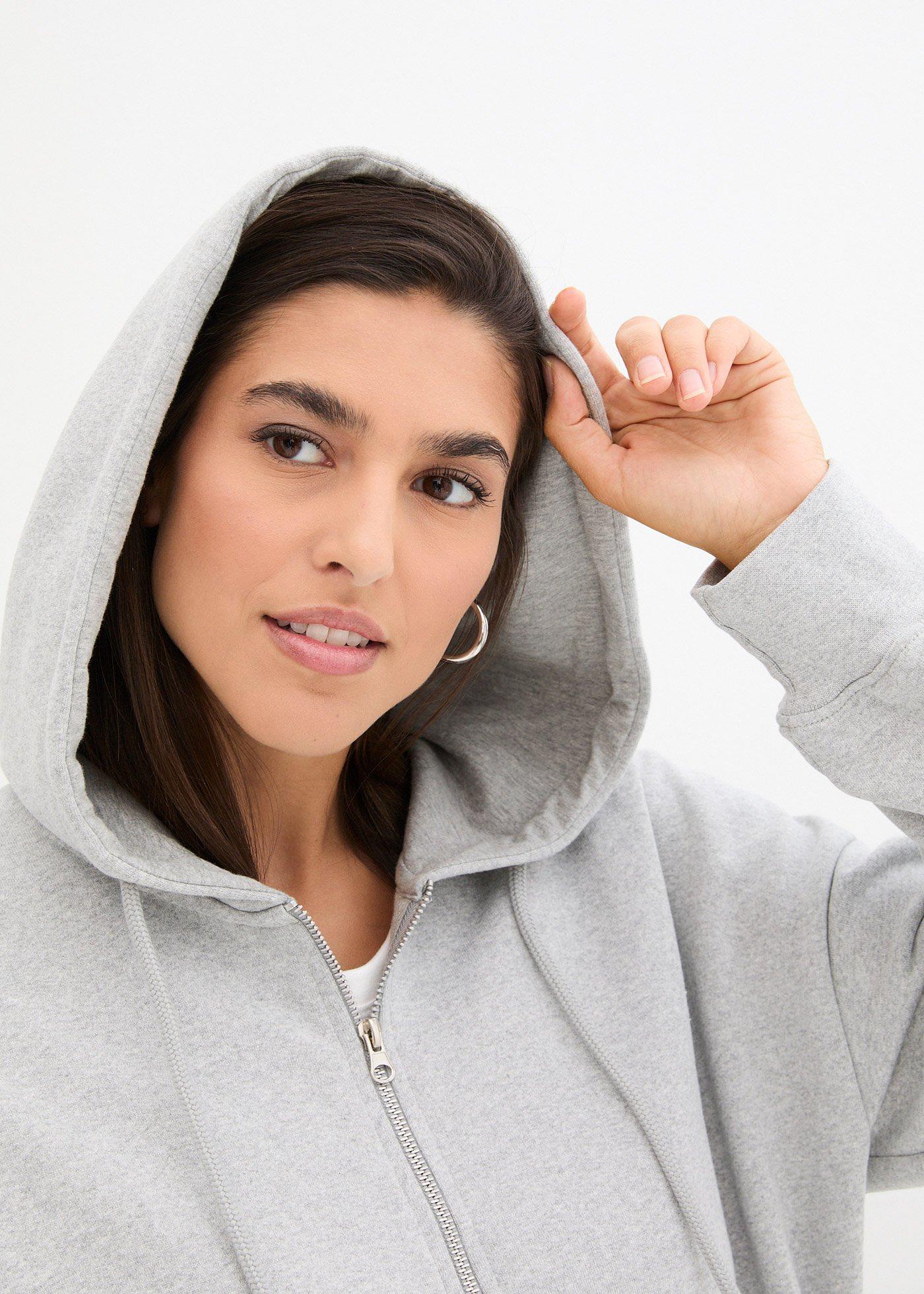 Bluza rozpinana z kapturem - Bonprix