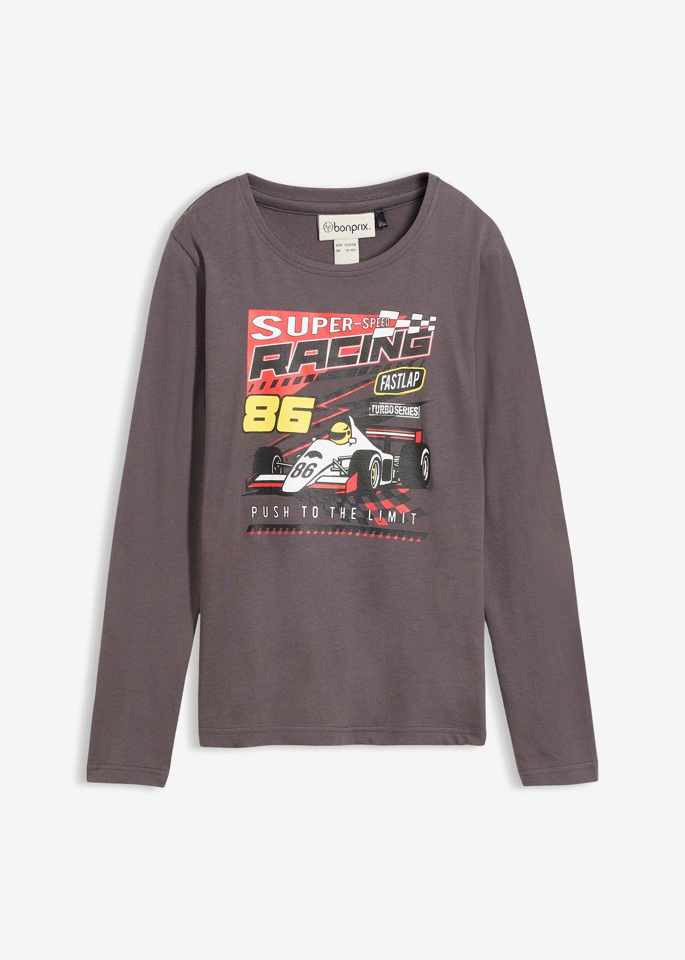 Bluzka z długim rękawem, z czystej bawełny organicznej - Bonprix