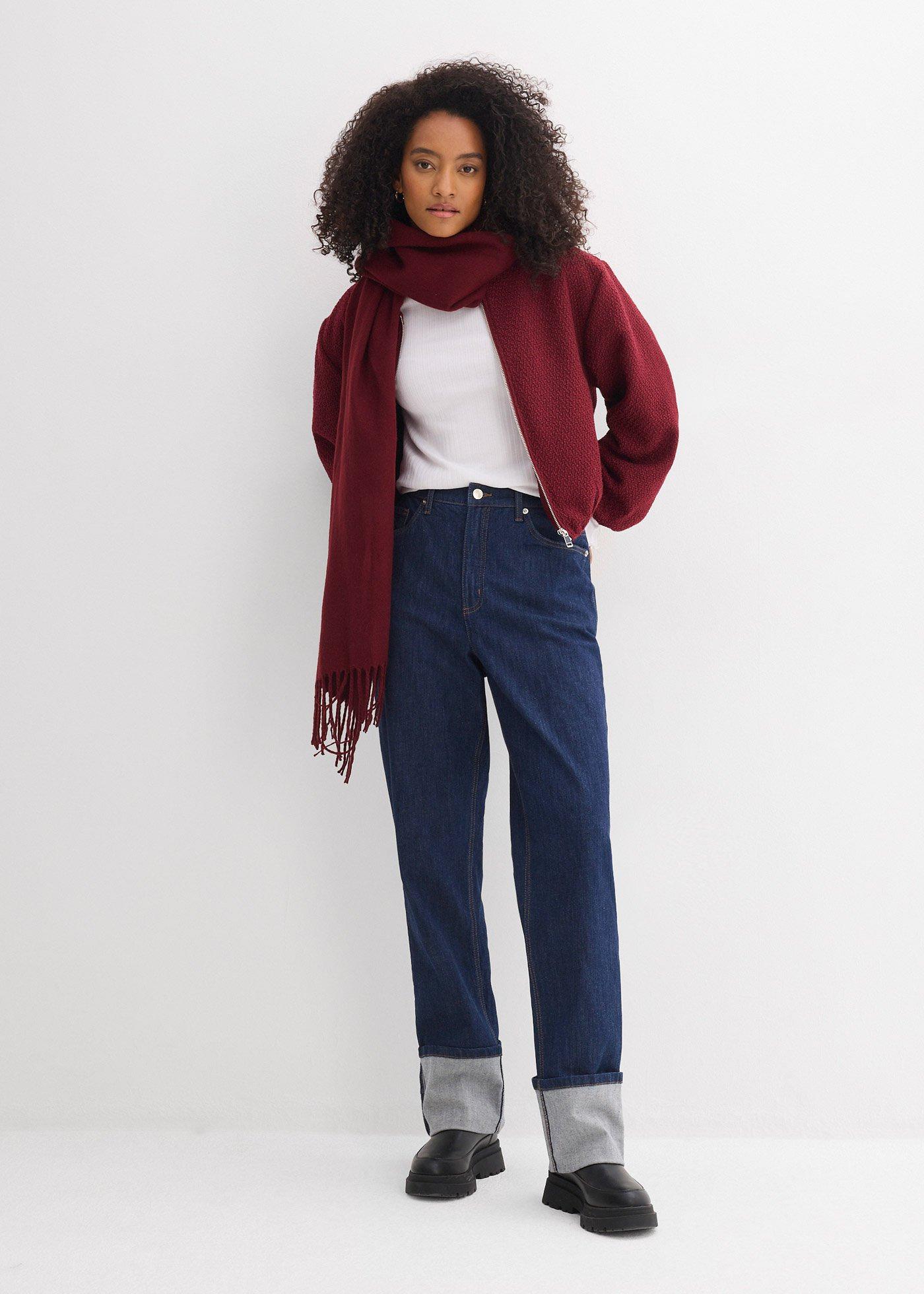 Dżinsy o luźnym kroju high waist, straigt - Bonprix