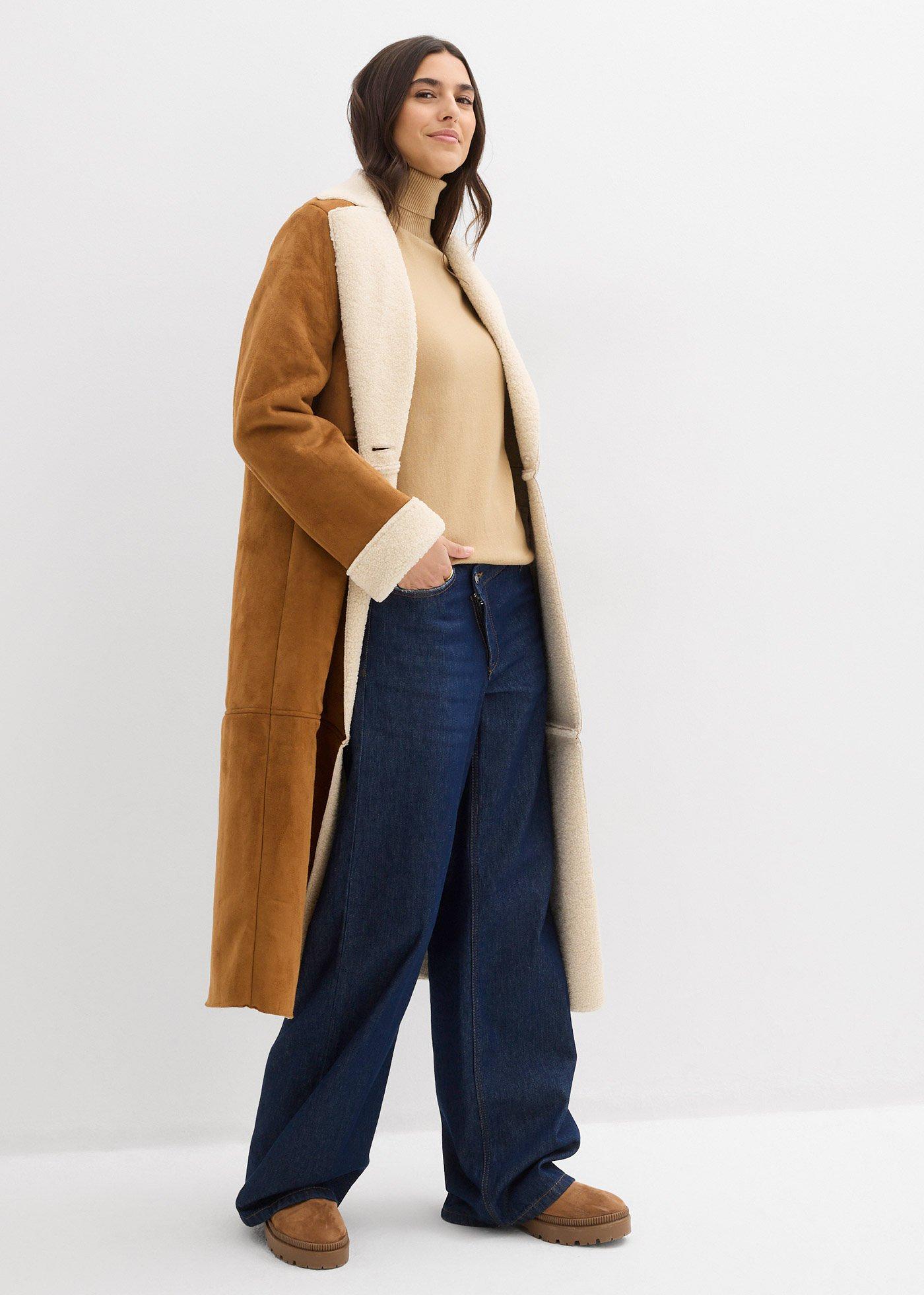 Cienki sweter z golfem - Bonprix
