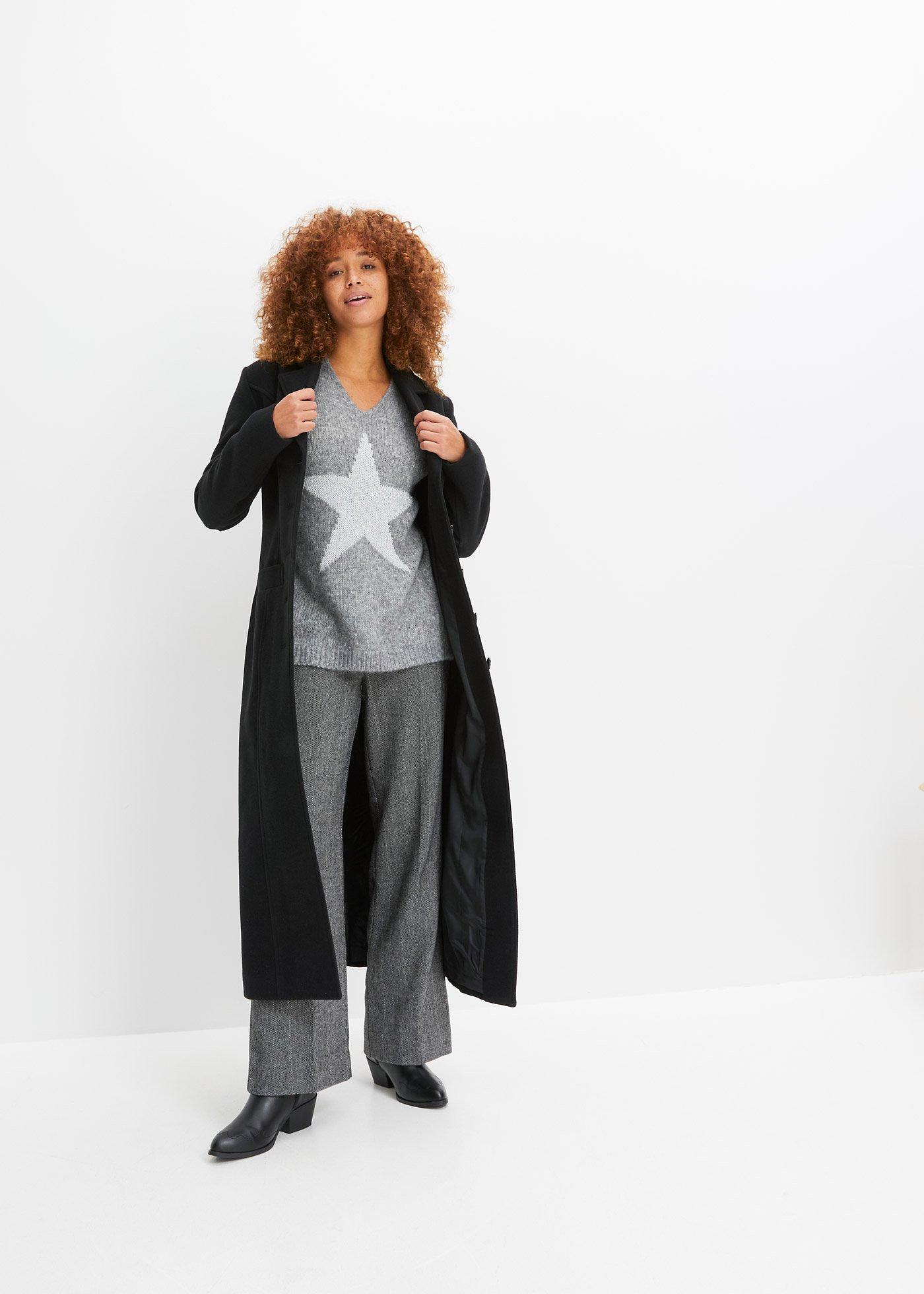 Sweter z gwiazdą - Bonprix