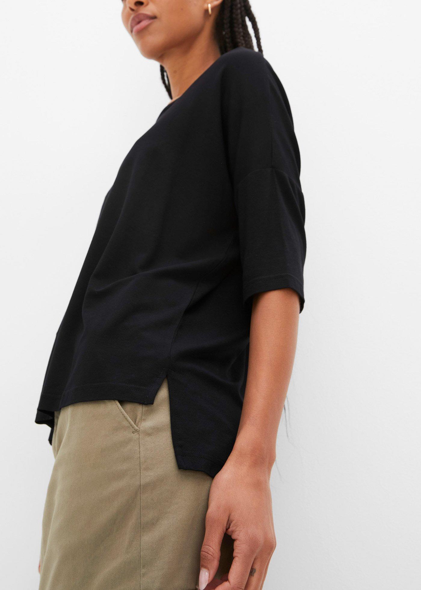 T-shirt boxy z miękkiego materiału z wiskozą - Bonprix