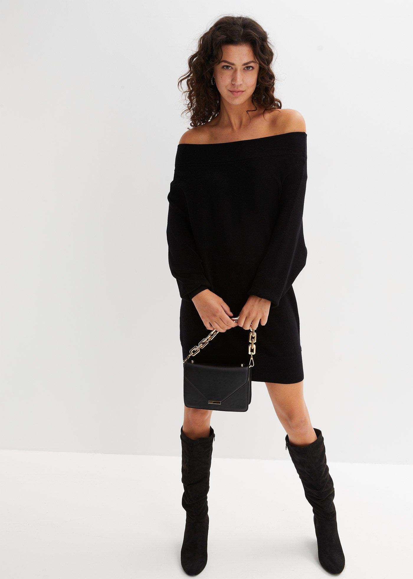Sweter off-shoulder - Bonprix