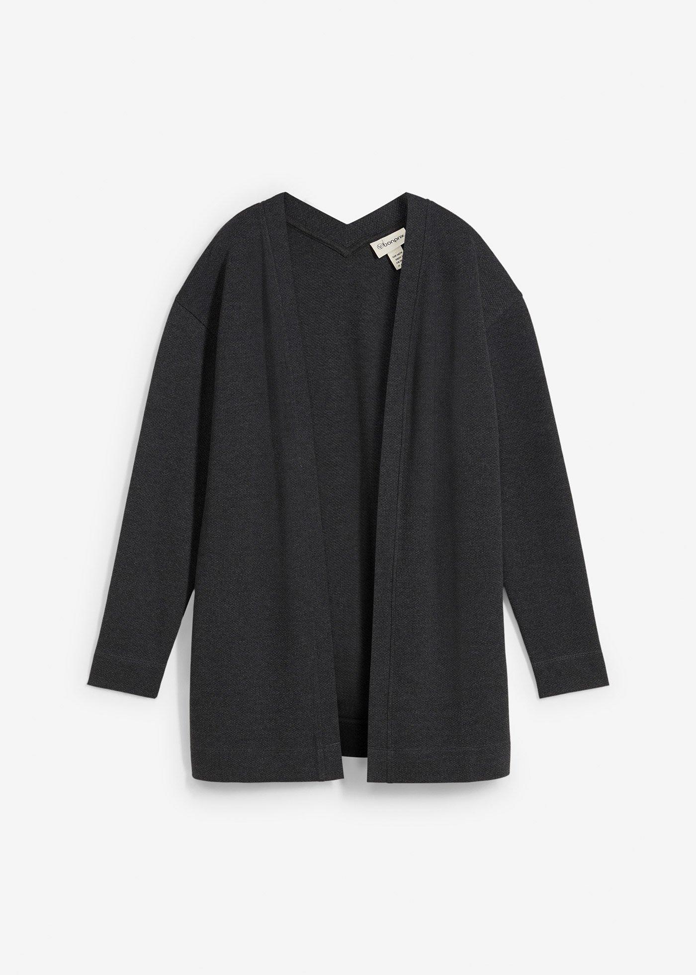 Gilet long en sweat doux
