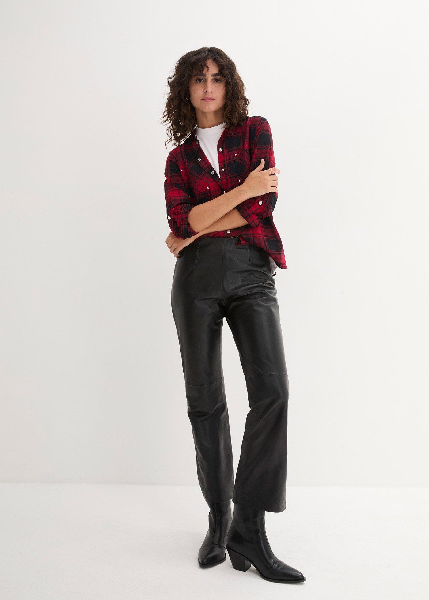 Bluzka bawełniana w kratę - Bonprix