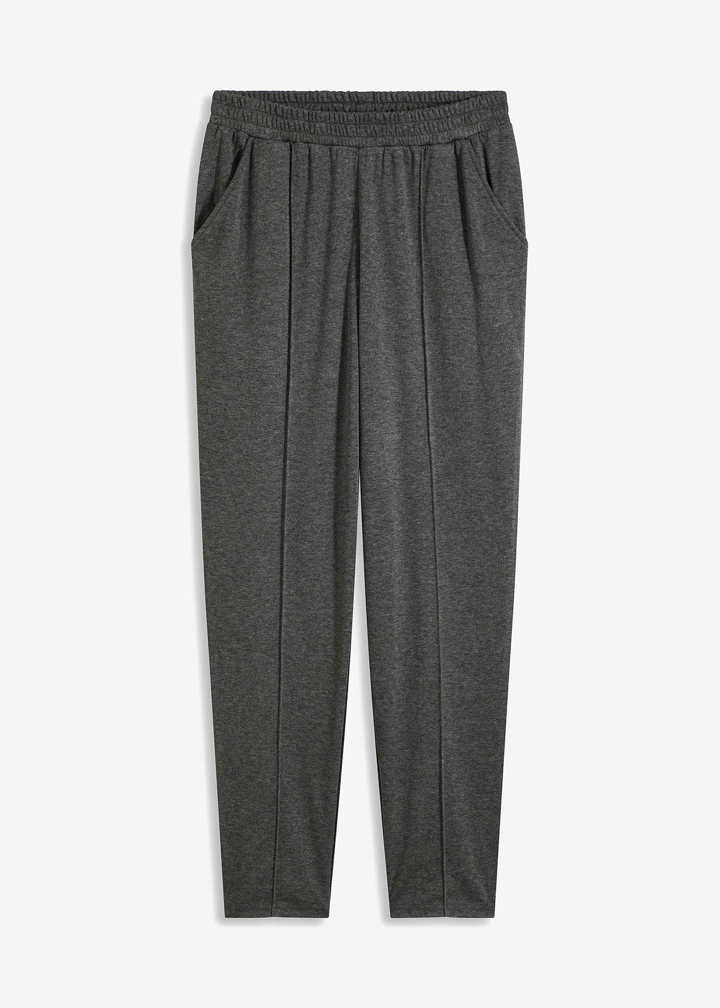 Pantalon élastiqué avec nervures devant