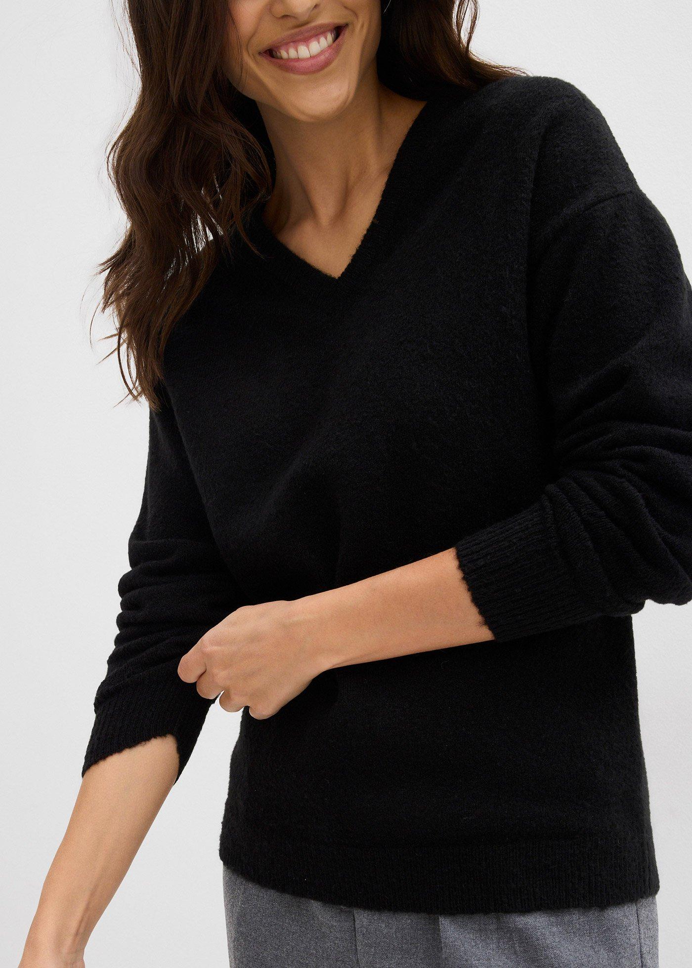 Sweter dzianinowy oversize - Bonprix