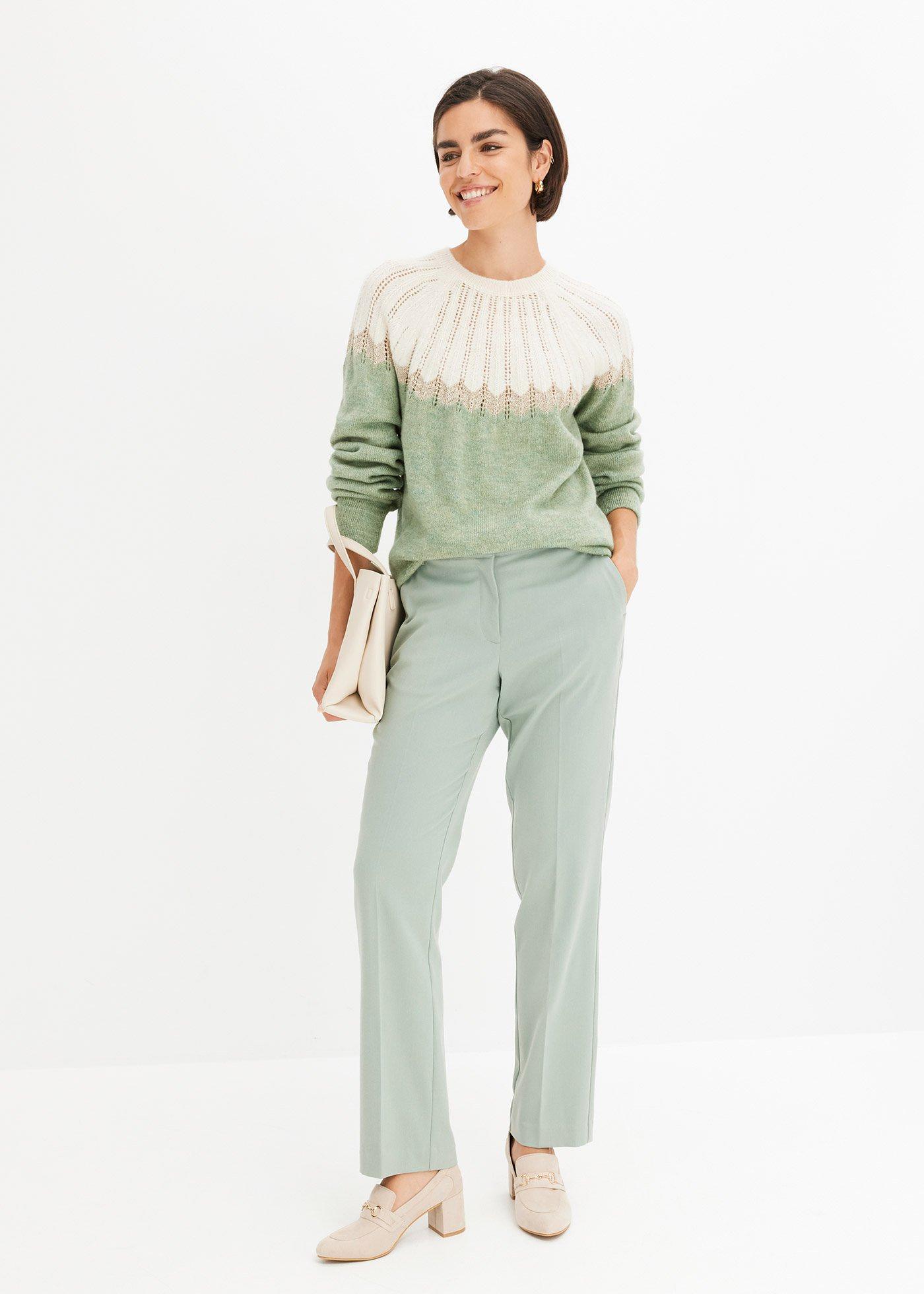 Sweter ażurowy - Bonprix