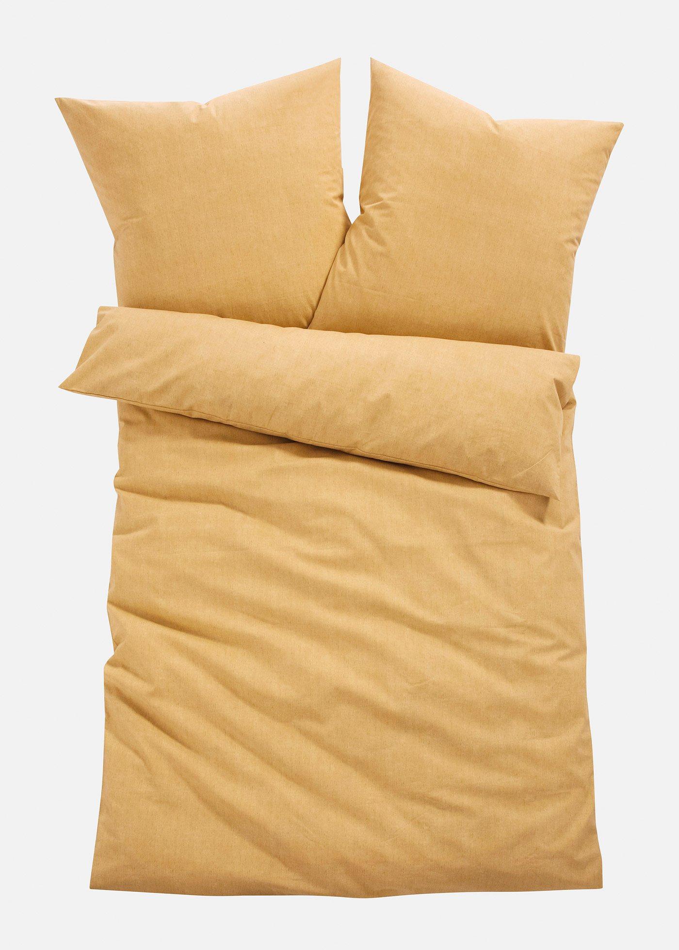 Parure de lit en linon aspect lin