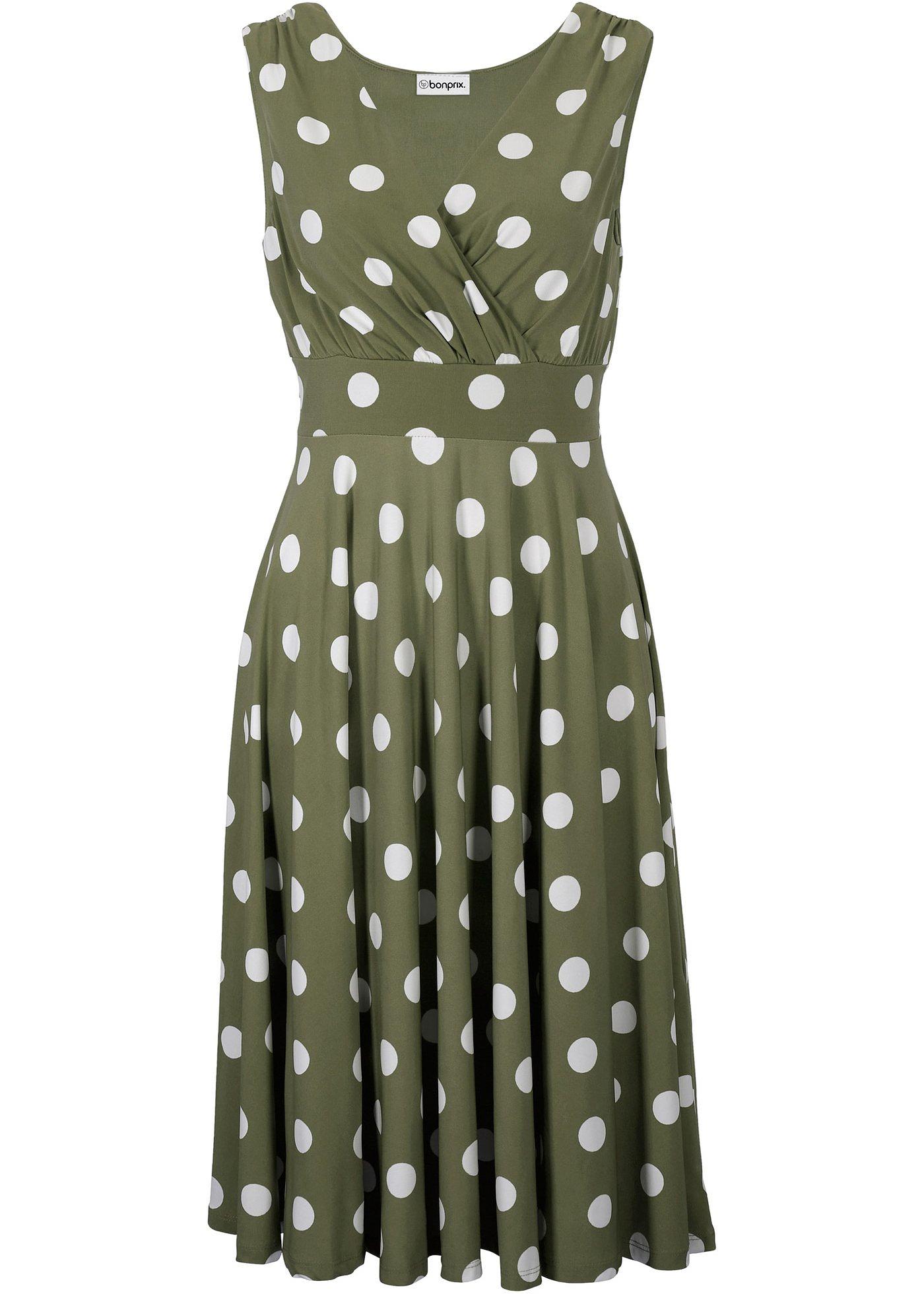 Robe en jersey à pois