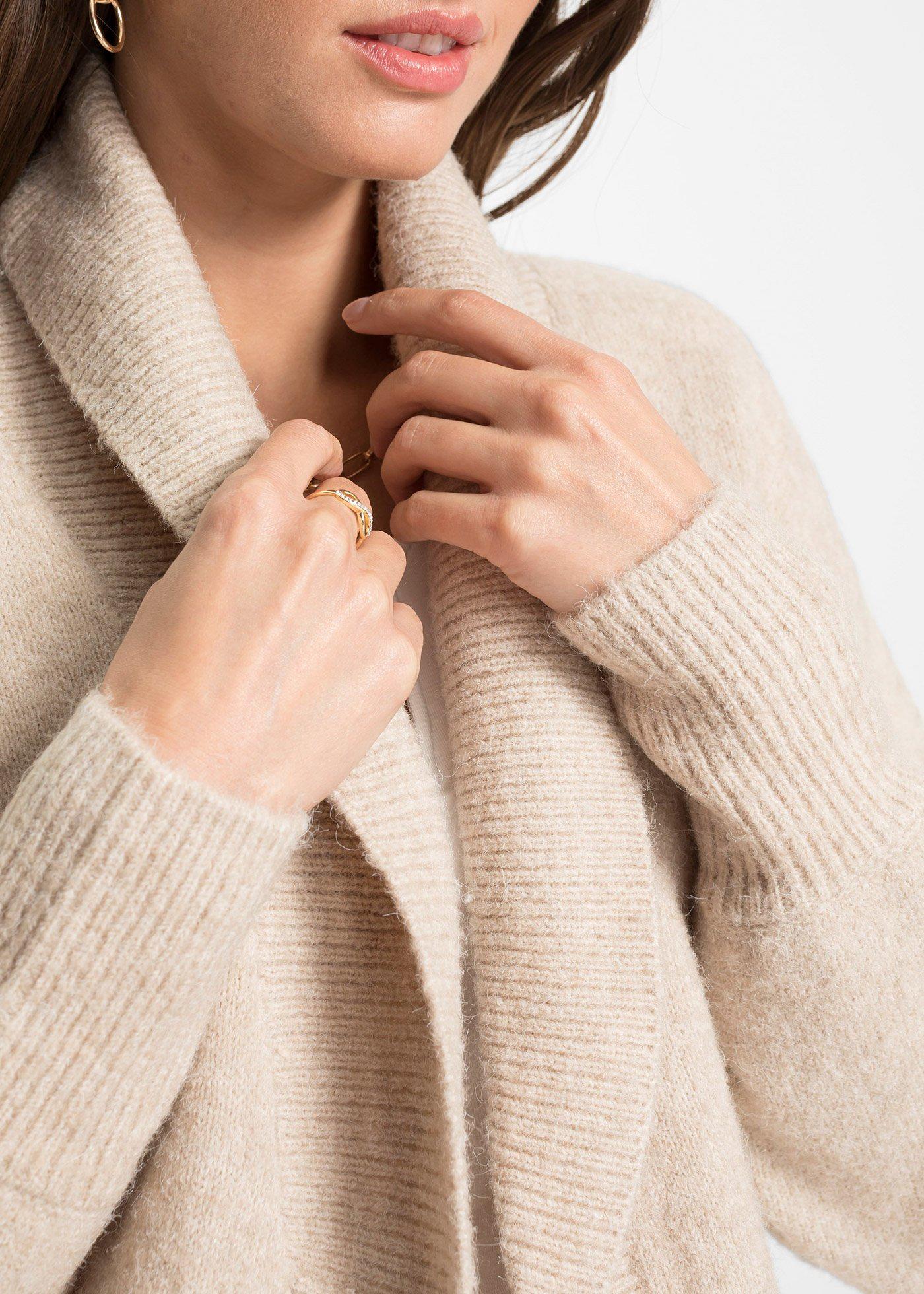 Długi sweter bez zapięcia - Bonprix