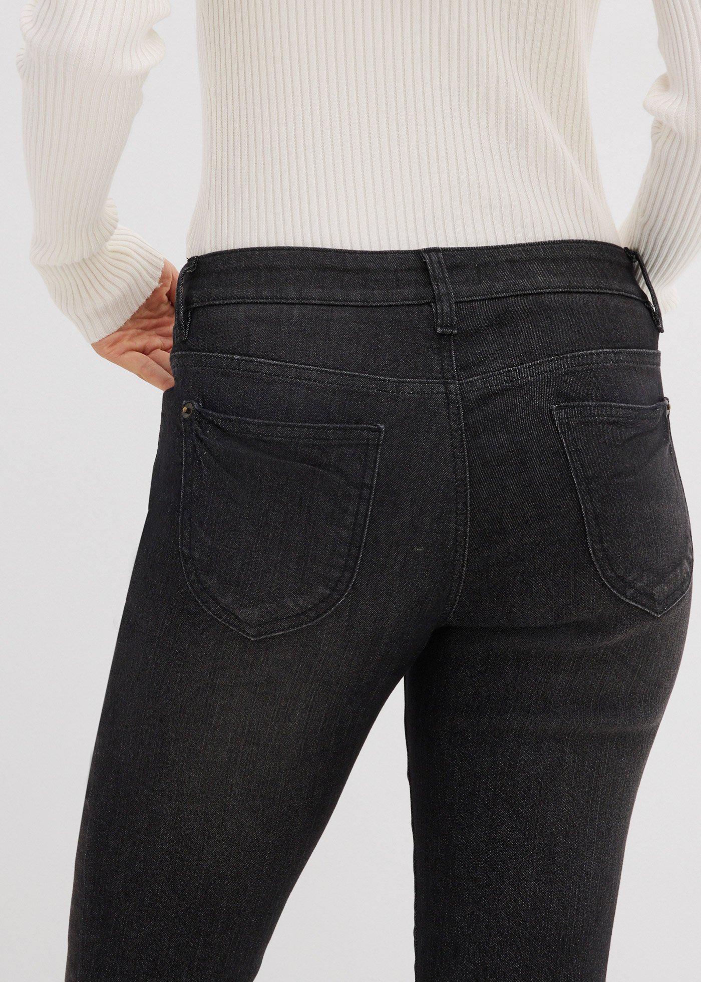 Jeansy ze stretchem straight, mid waist - Bonprix