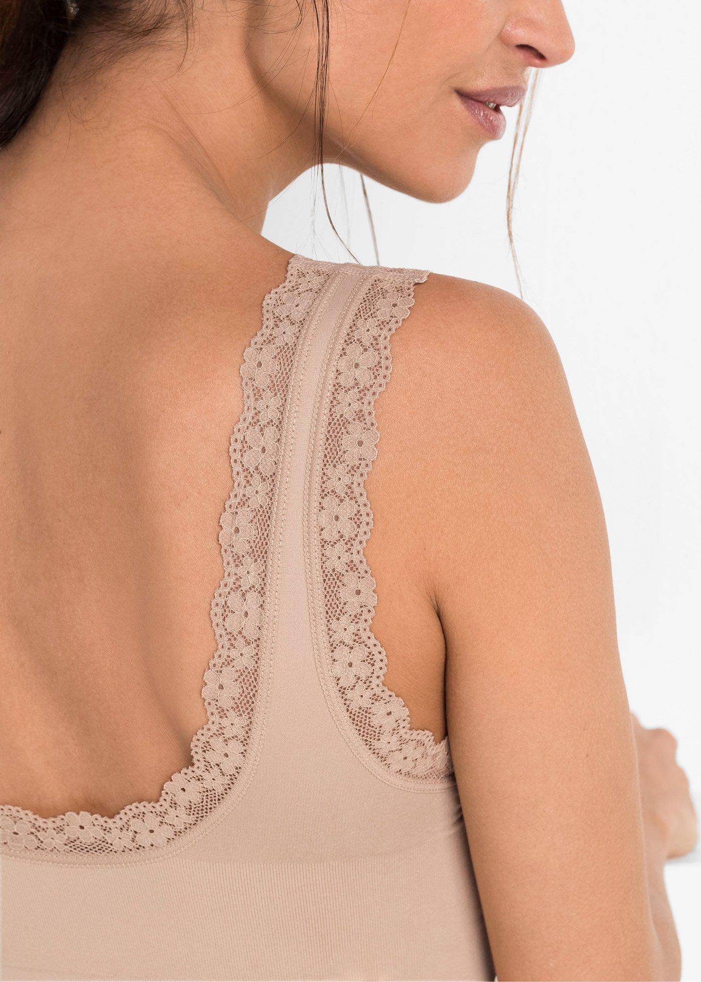 Biustonosz bezszwowy bustier z kolekcji Feel Comfort (2 szt.) - Bonprix