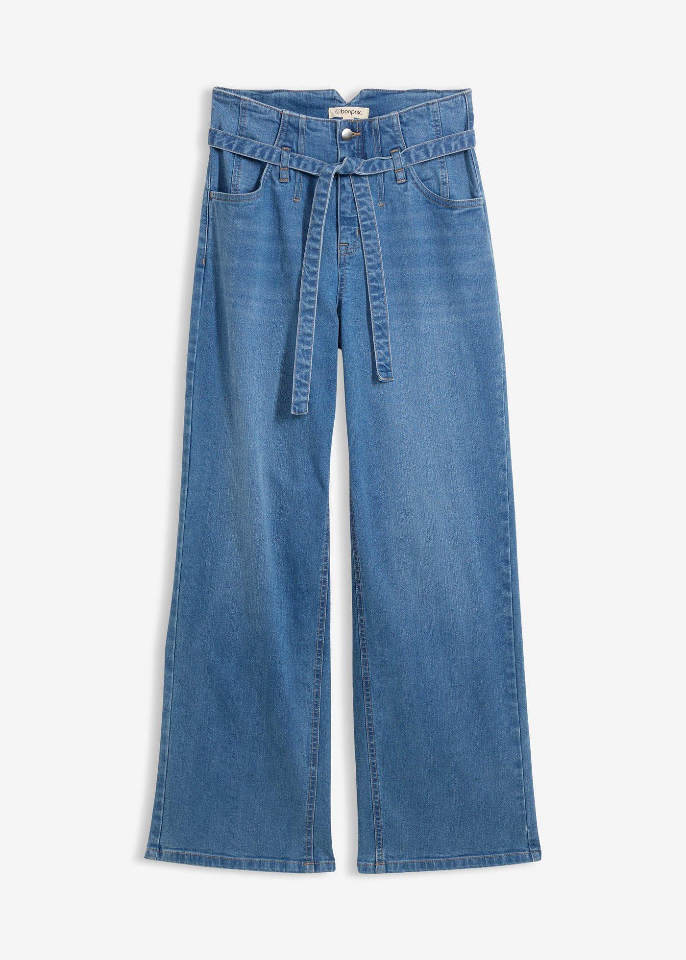 Jean large taille haute