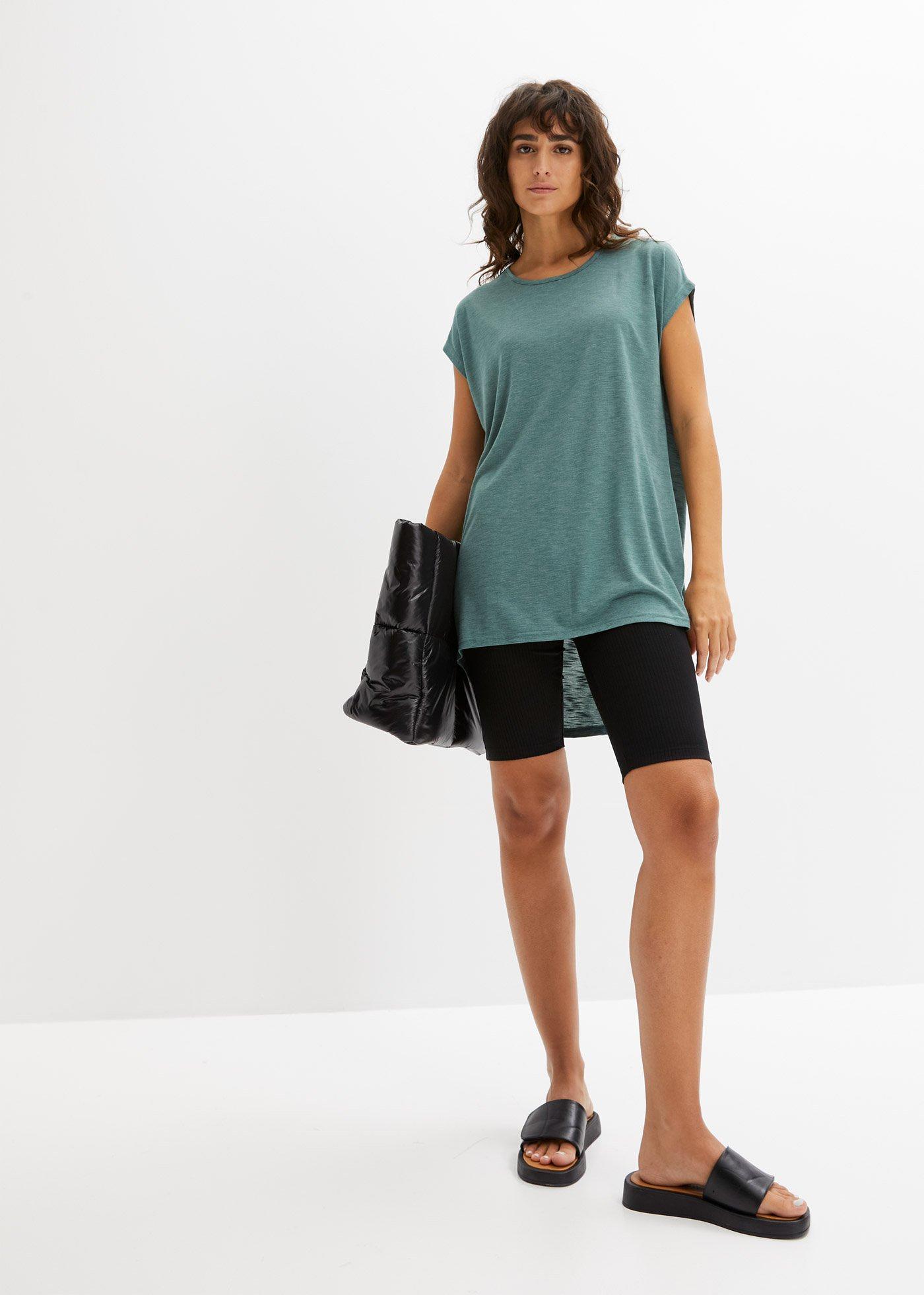 Długi shirt z mieszanki wiskozy - Bonprix