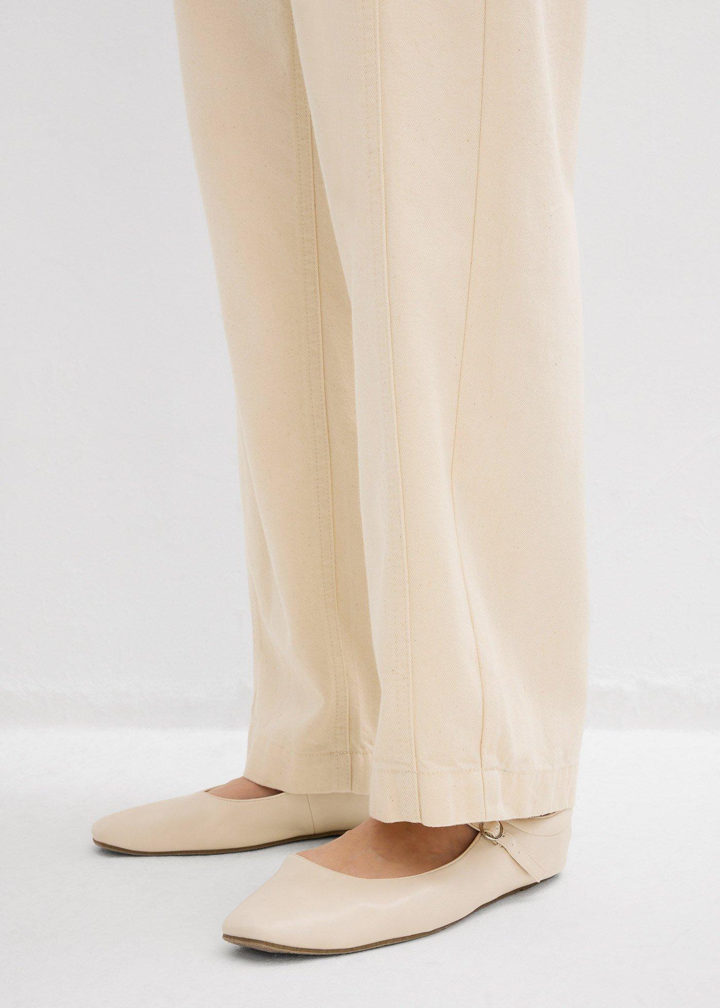 Jeansy typu barrel, mid waist, z regulowanym pasem - Bonprix