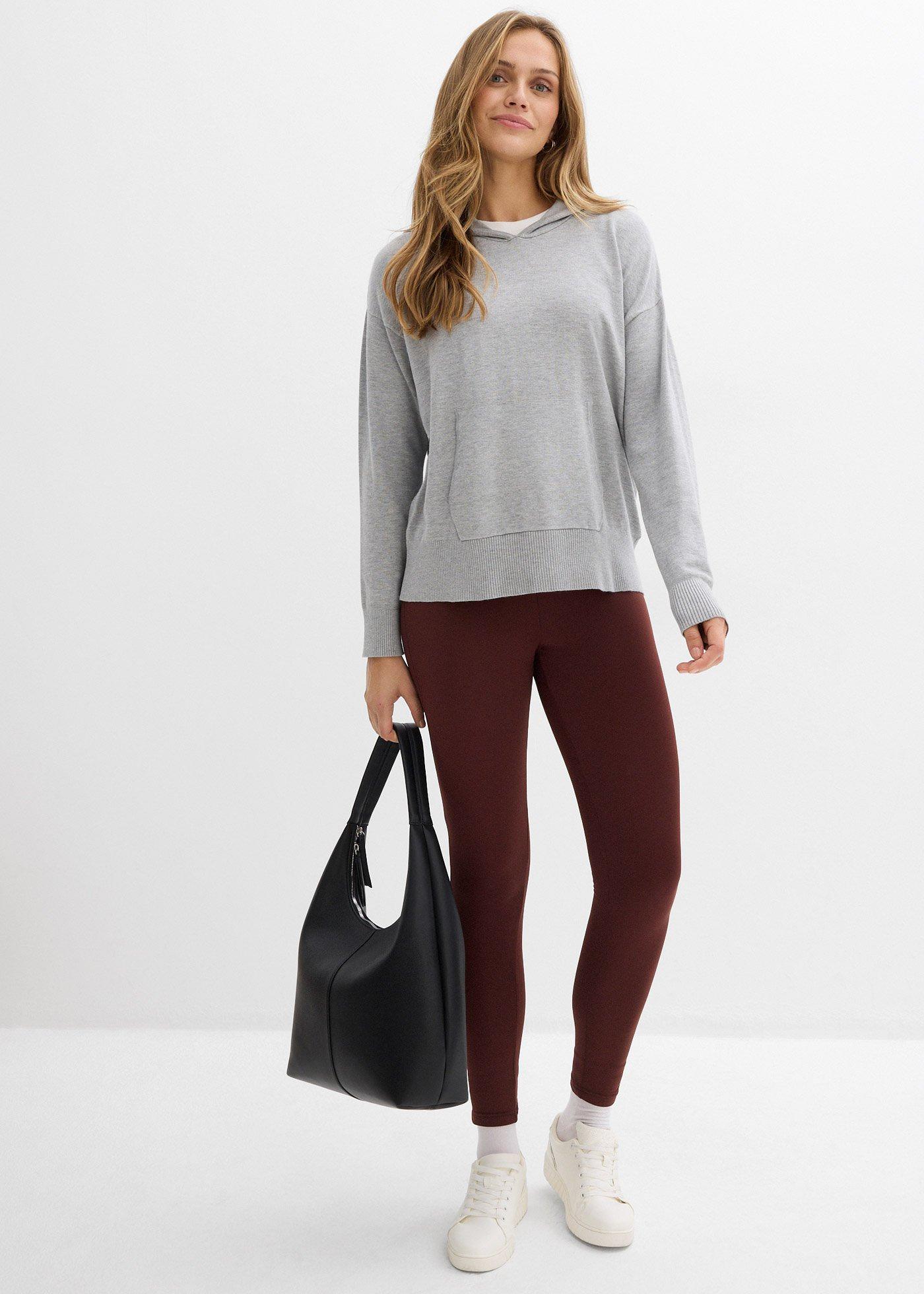 Legginsy termiczne z wygodnym paskiem - Bonprix