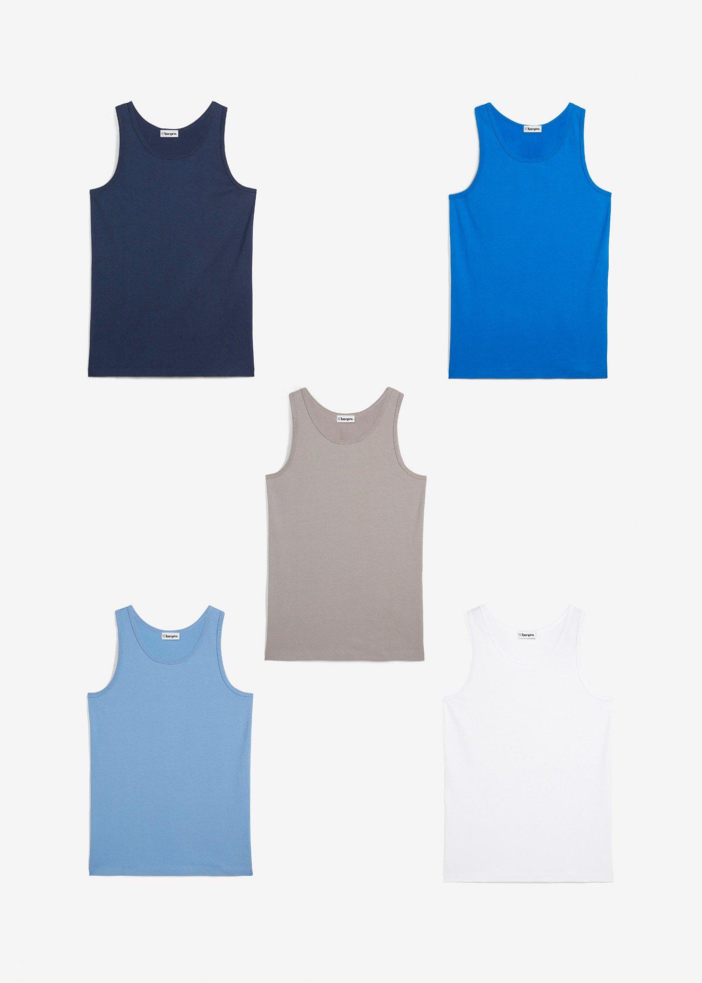 Podkoszulki z miękką bawełną (5 szt.) - Bonprix