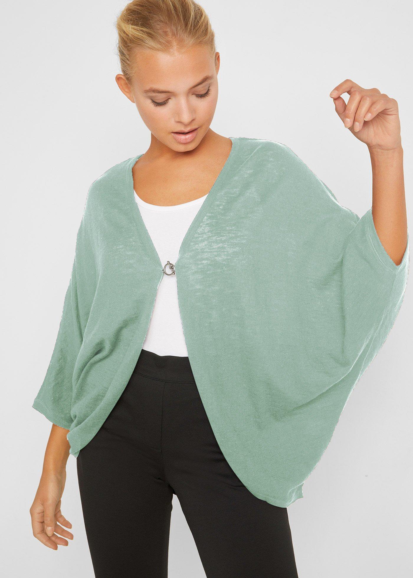 Bawełniany kardigan z cienkiej dzianiny - Bonprix