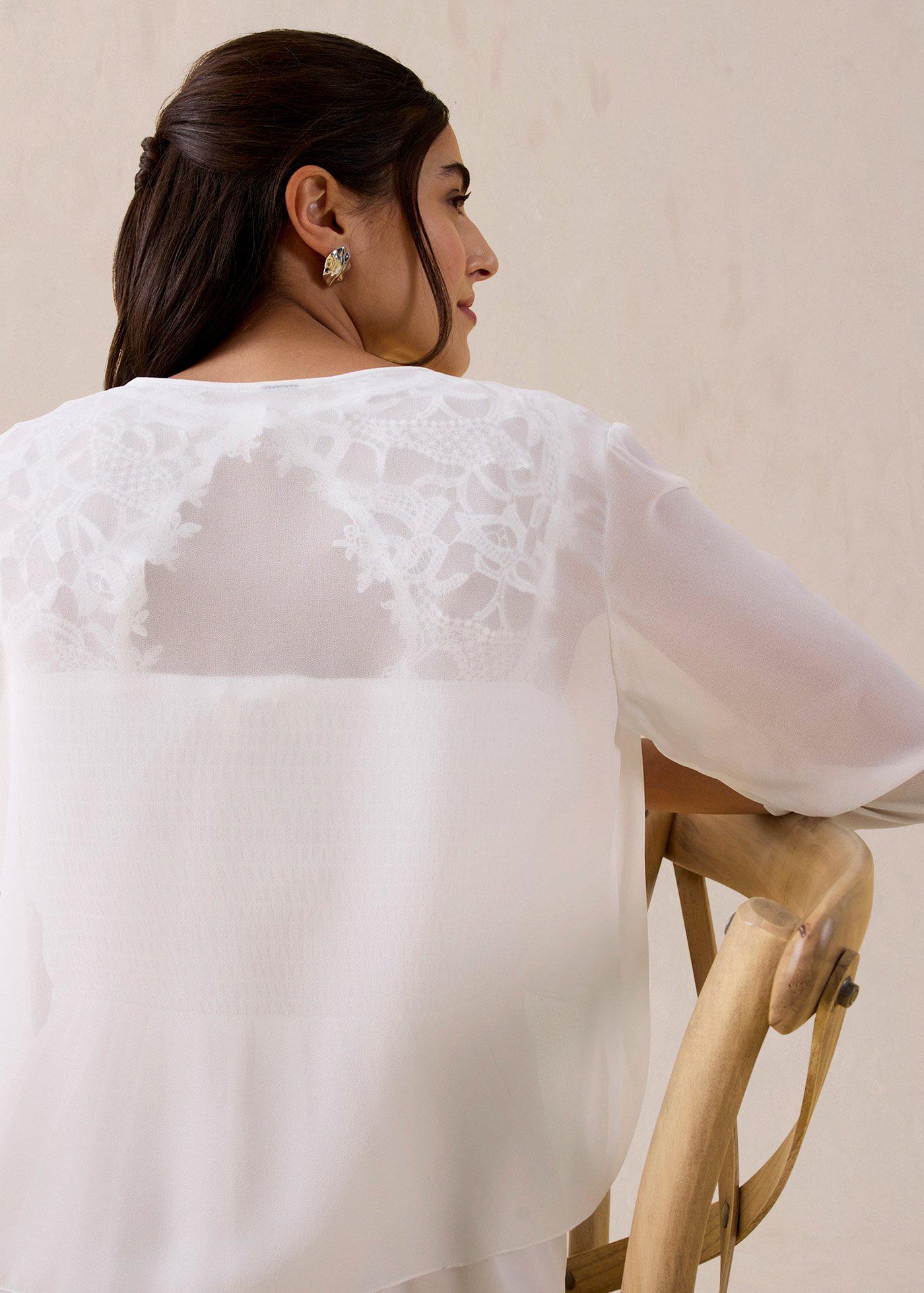 Bolerko z delikatnego szyfonu - Bonprix