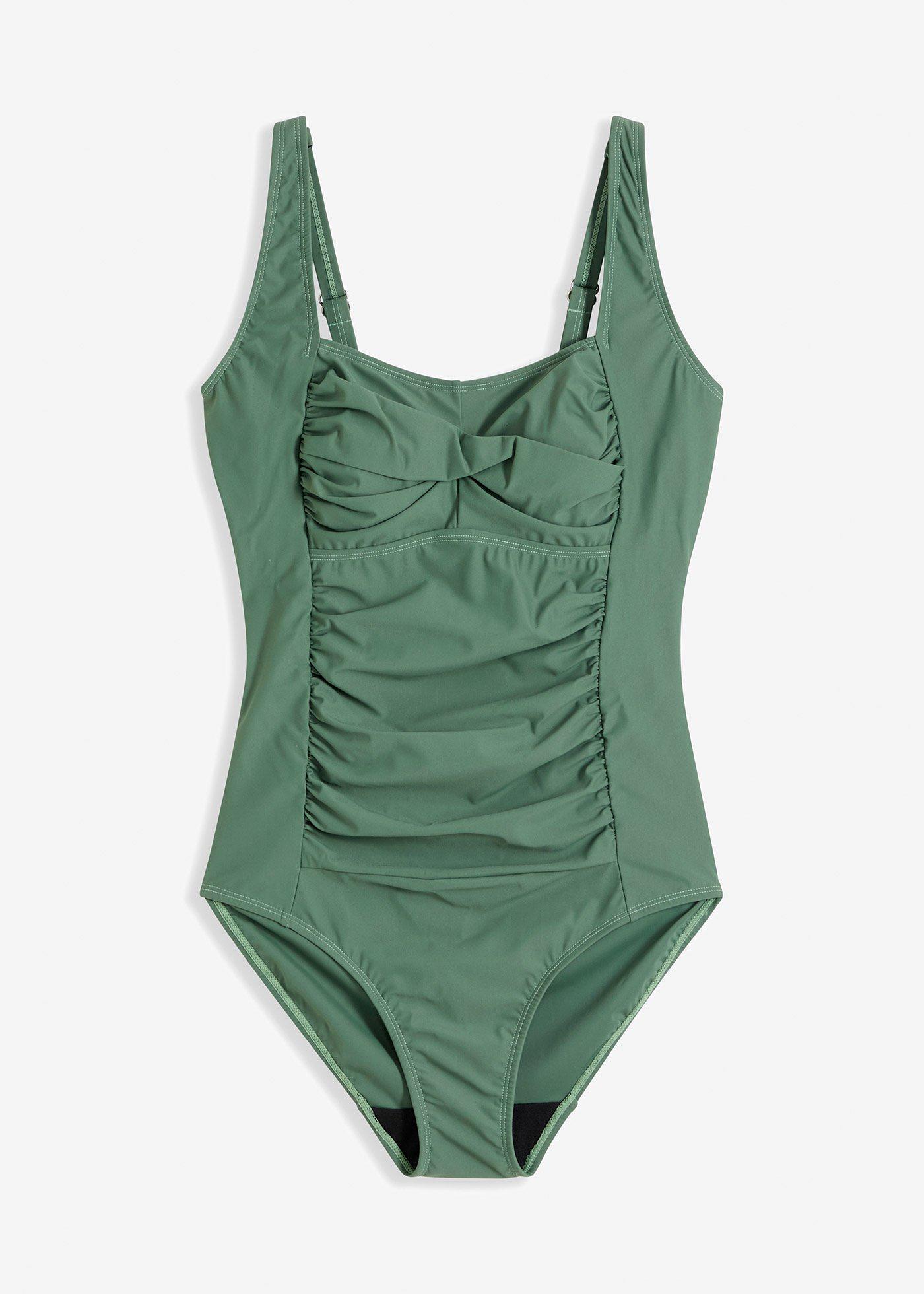 Maillot 1 pièce sculptant style croisé, maintien modéré