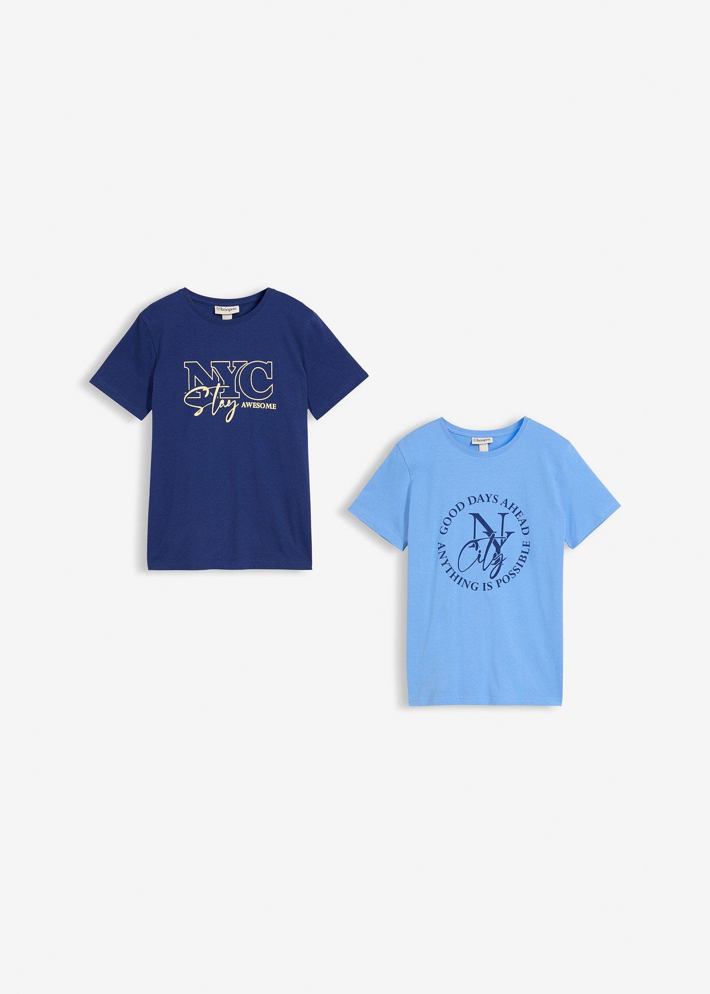 T-shirt z czystej bawełny organicznej (2 szt.) - Bonprix