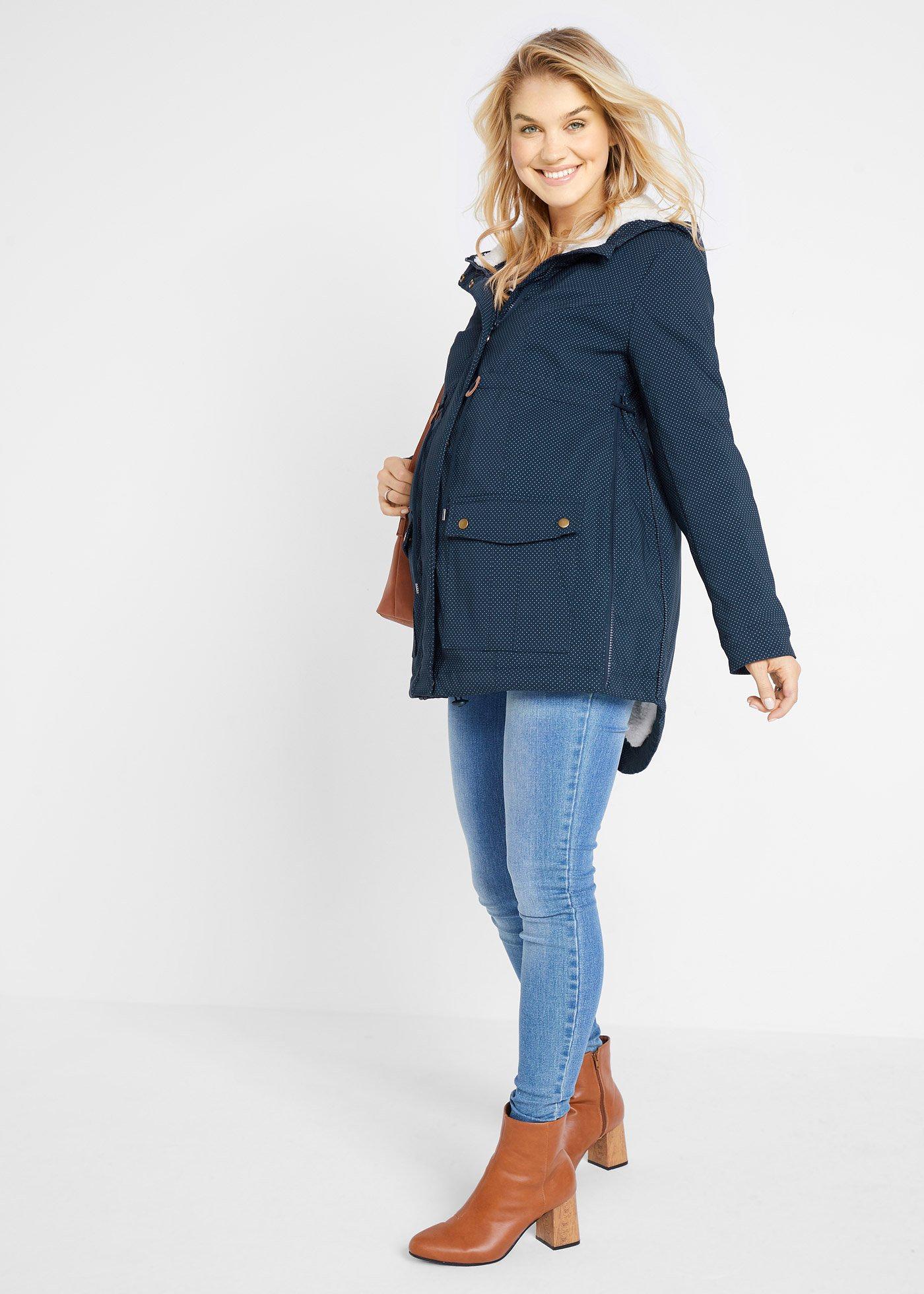 Kurtka 3 w 1 dla ciężarnych i karmiących piersią, na miękkiej podszewce - Bonprix