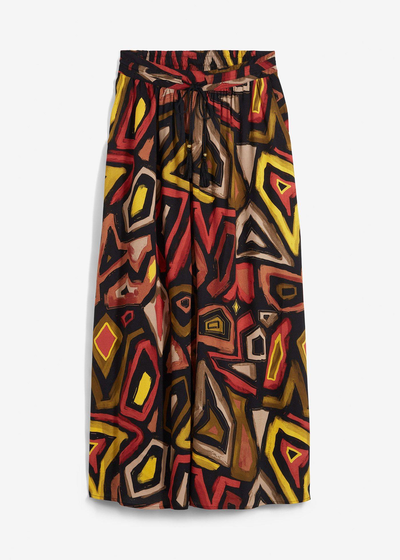 Jupe longue en viscose fluide