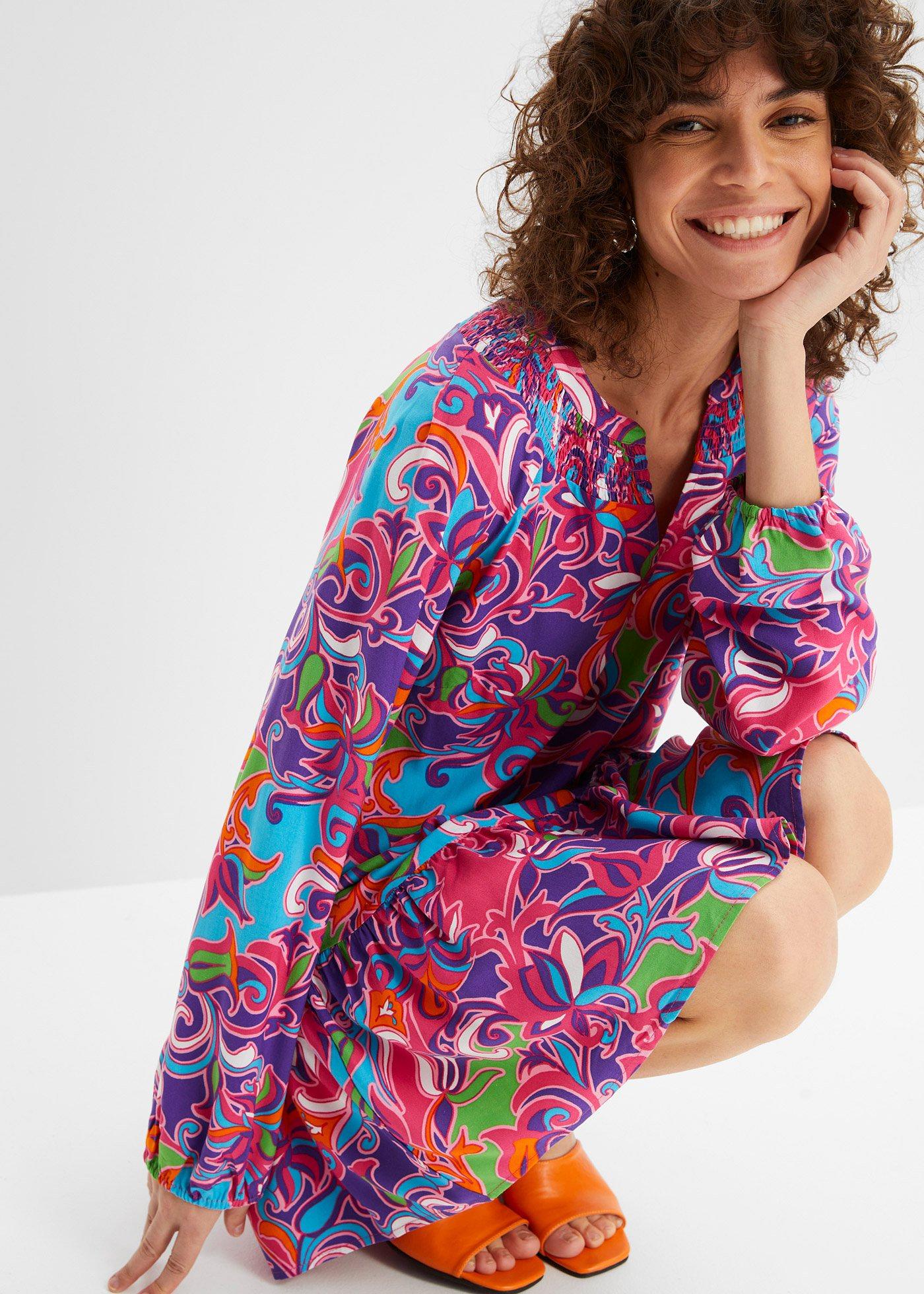 Sukienka tunikowa z lejącej wiskozy - Bonprix