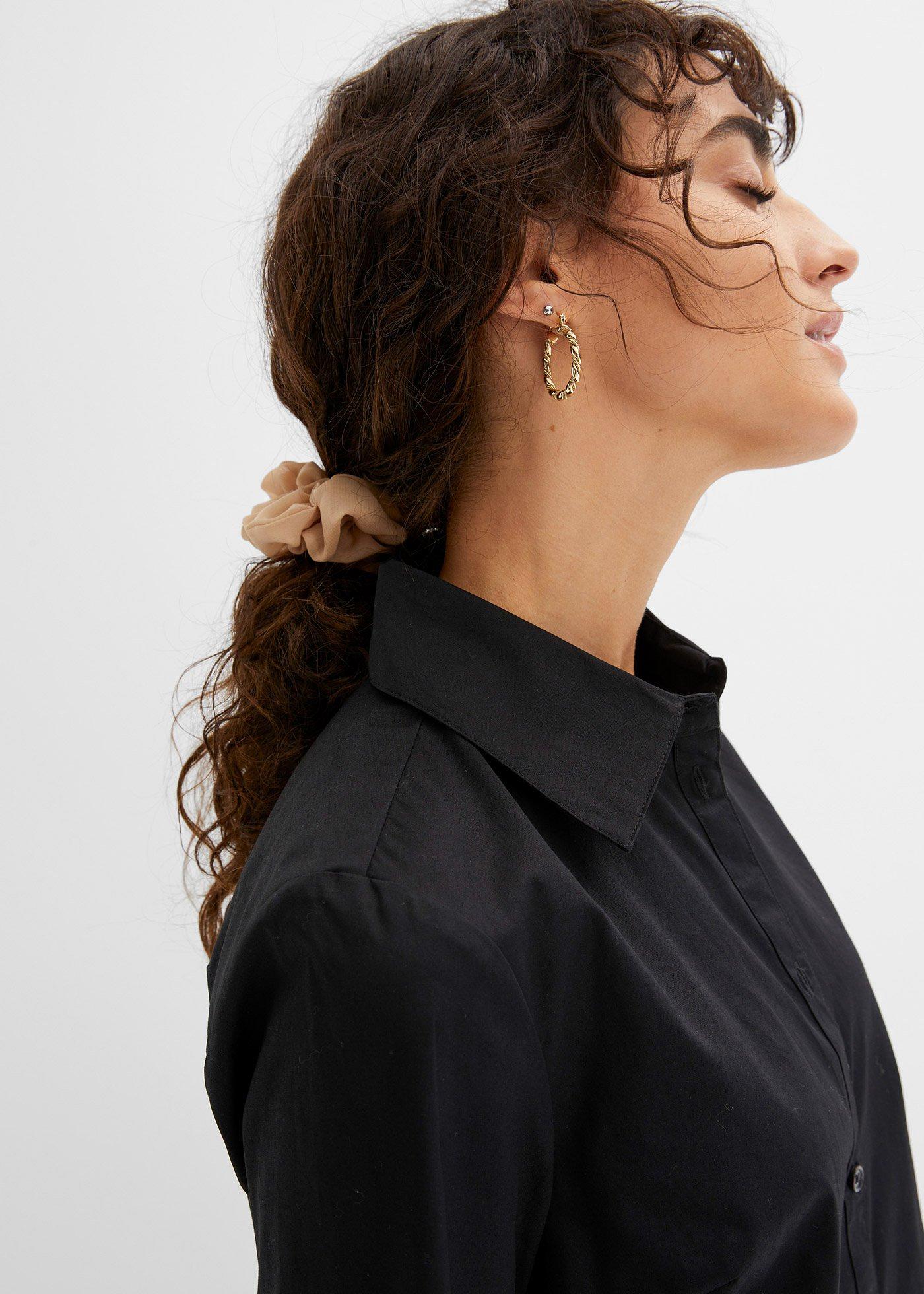 Sukienka szmizjerka z bawełnianej popeliny - Bonprix