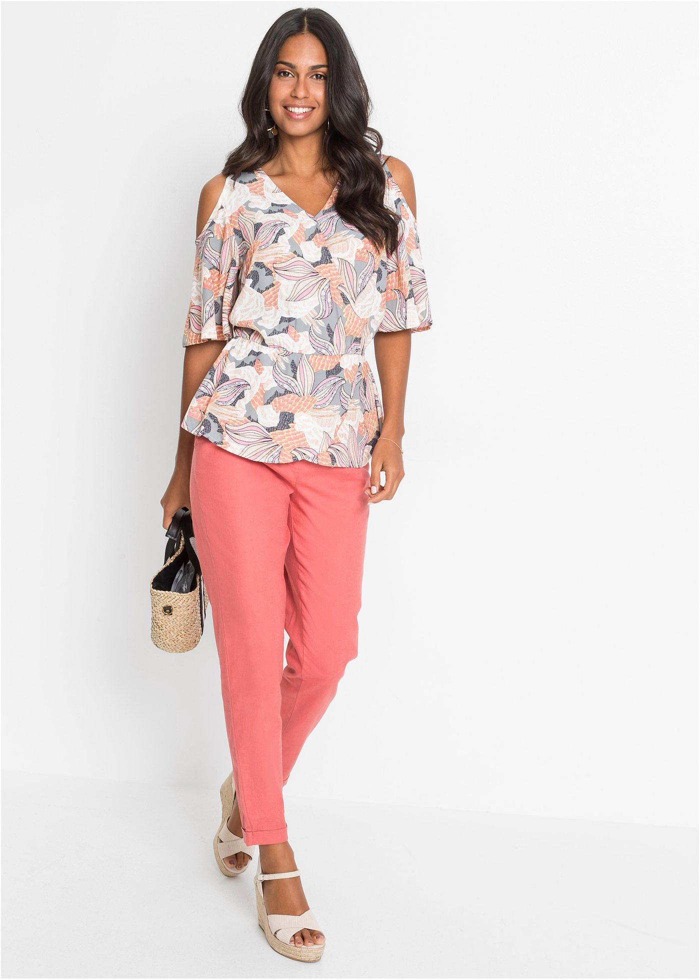 Spodnie lniane - Bonprix