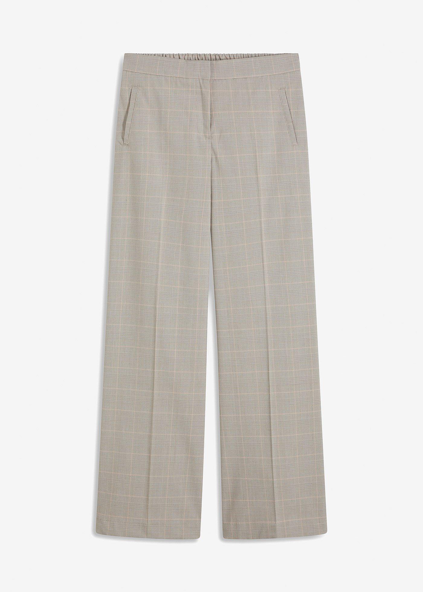 Pantalon large à carreaux écossais