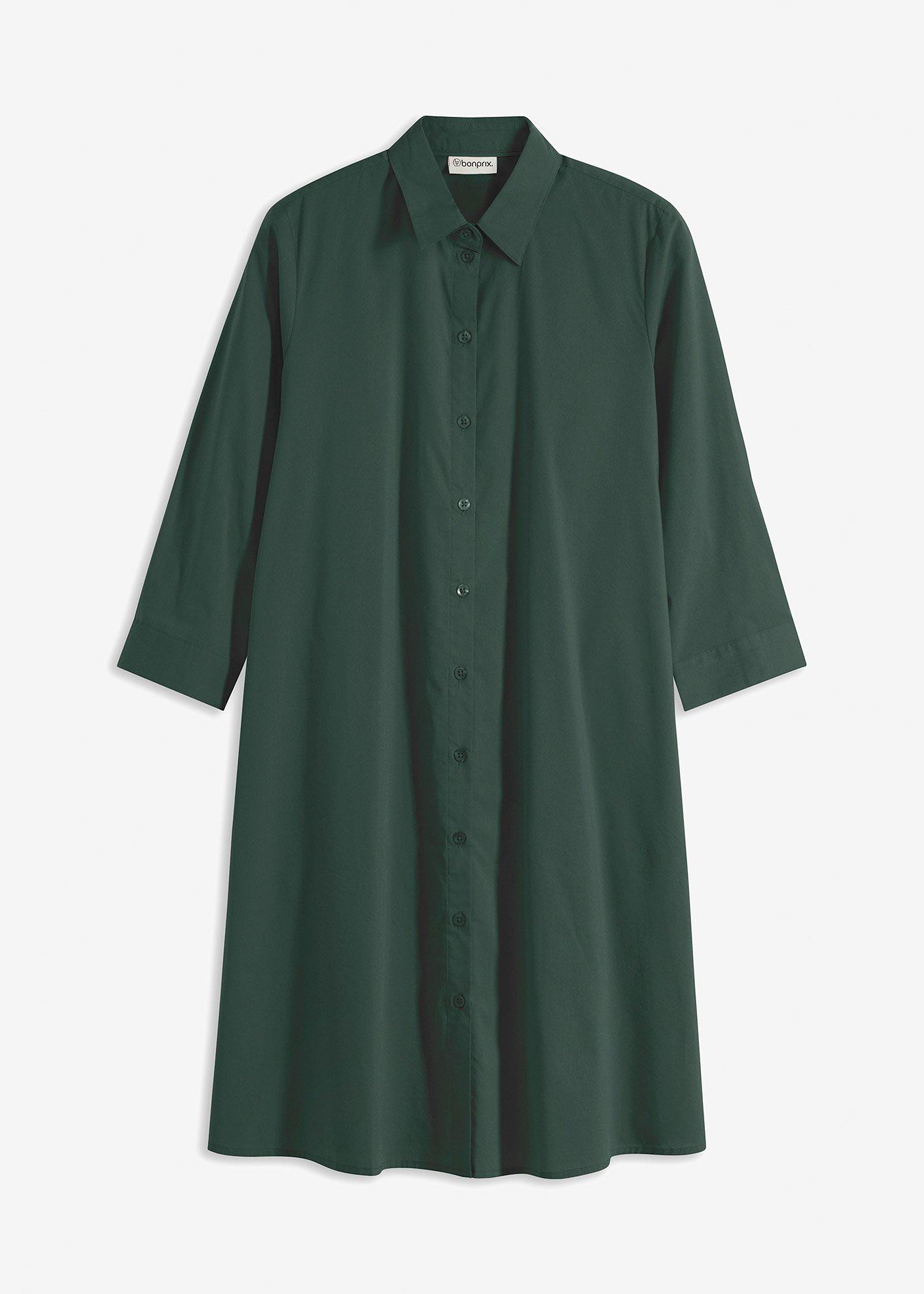 Rochie tip cămașă din poplin robust