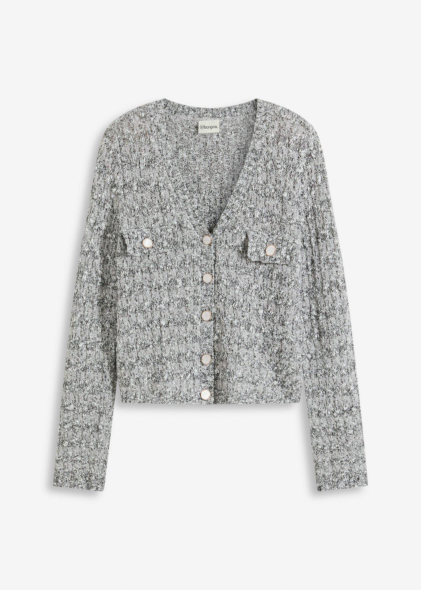 Gilet en maille bouclette