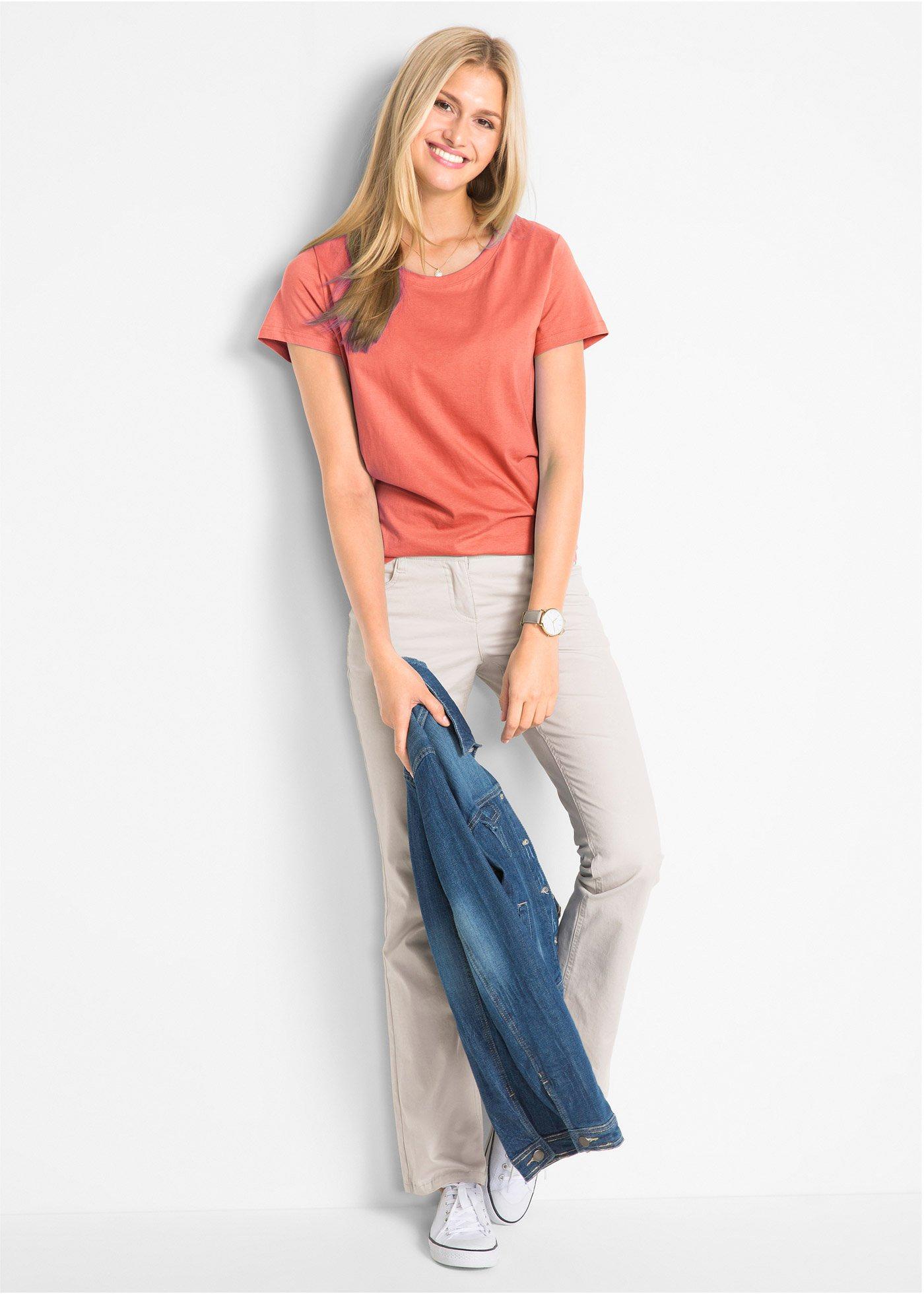 Bluzka z okrągłym dekoltem (5 szt.) - Bonprix