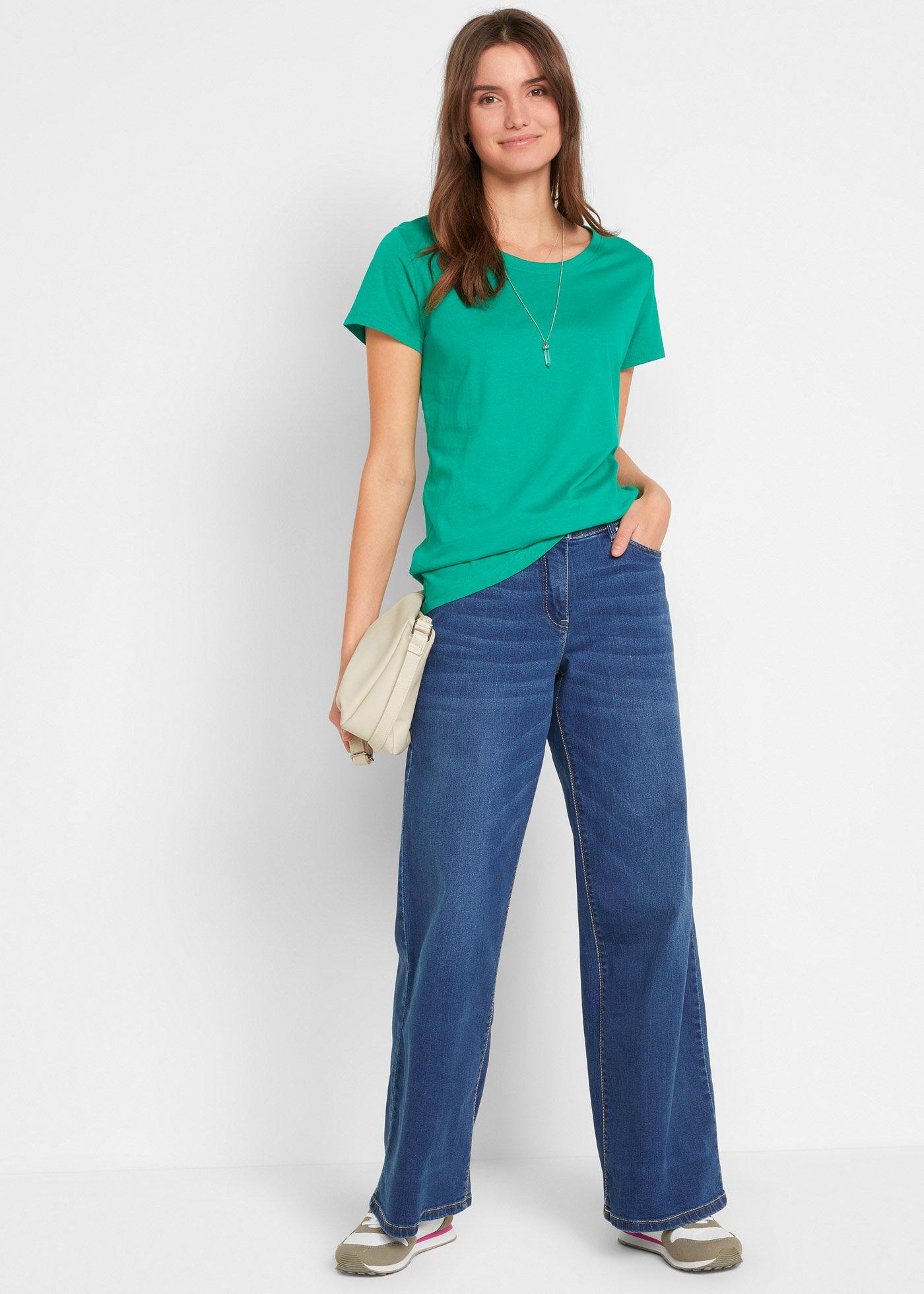 Bluzka z okrągłym dekoltem (5 szt.) - Bonprix