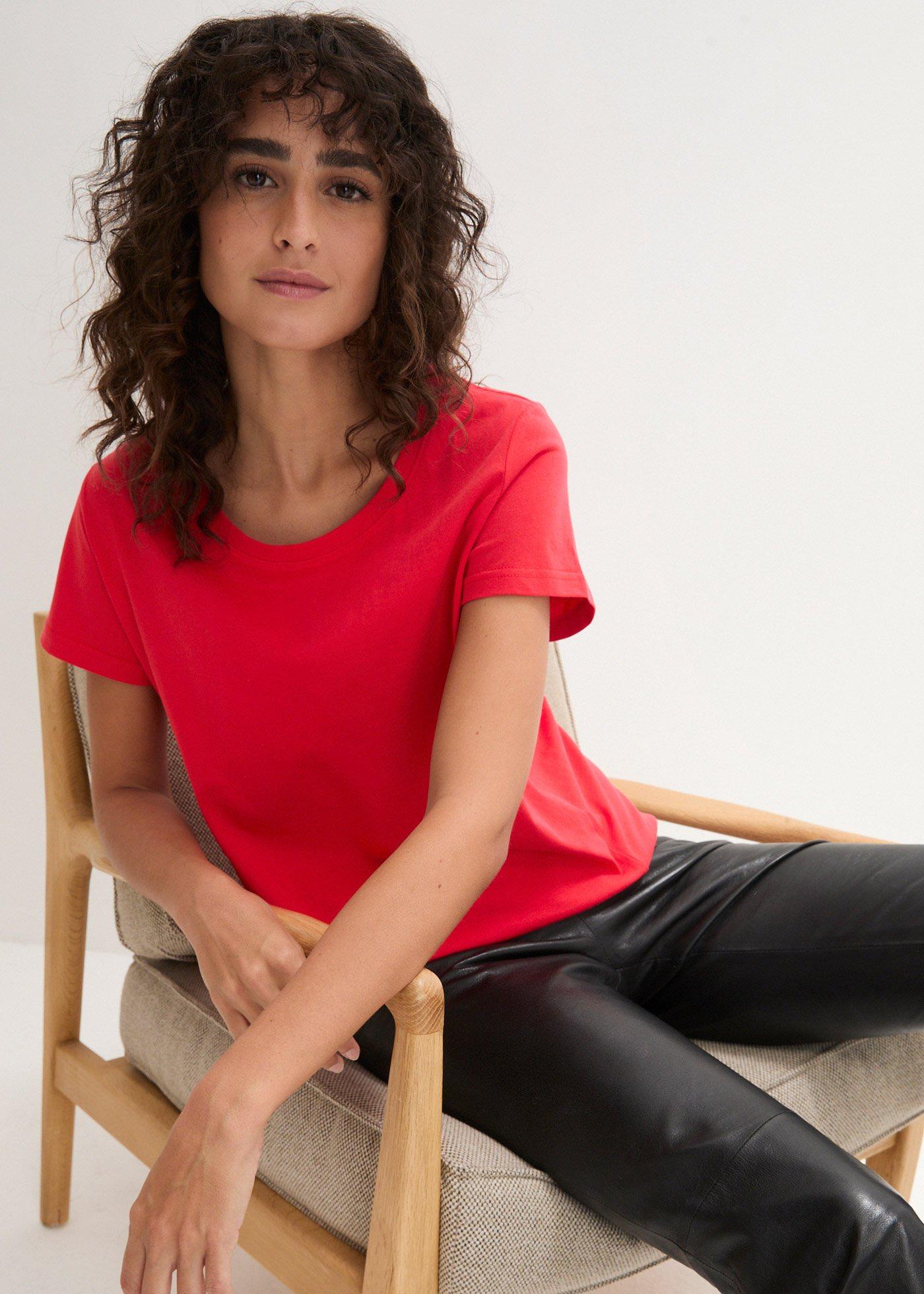 Bluzka z okrągłym dekoltem (5 szt.) - Bonprix