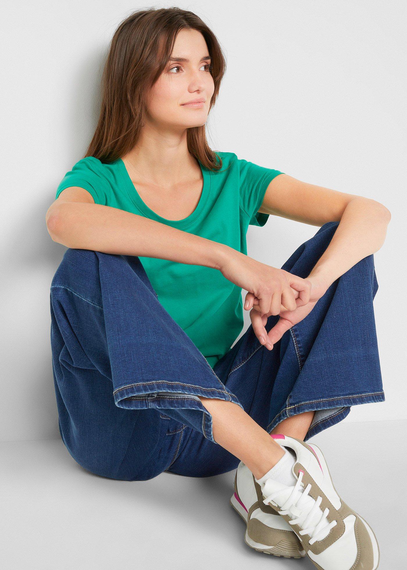 Bluzka z okrągłym dekoltem (5 szt.) - Bonprix