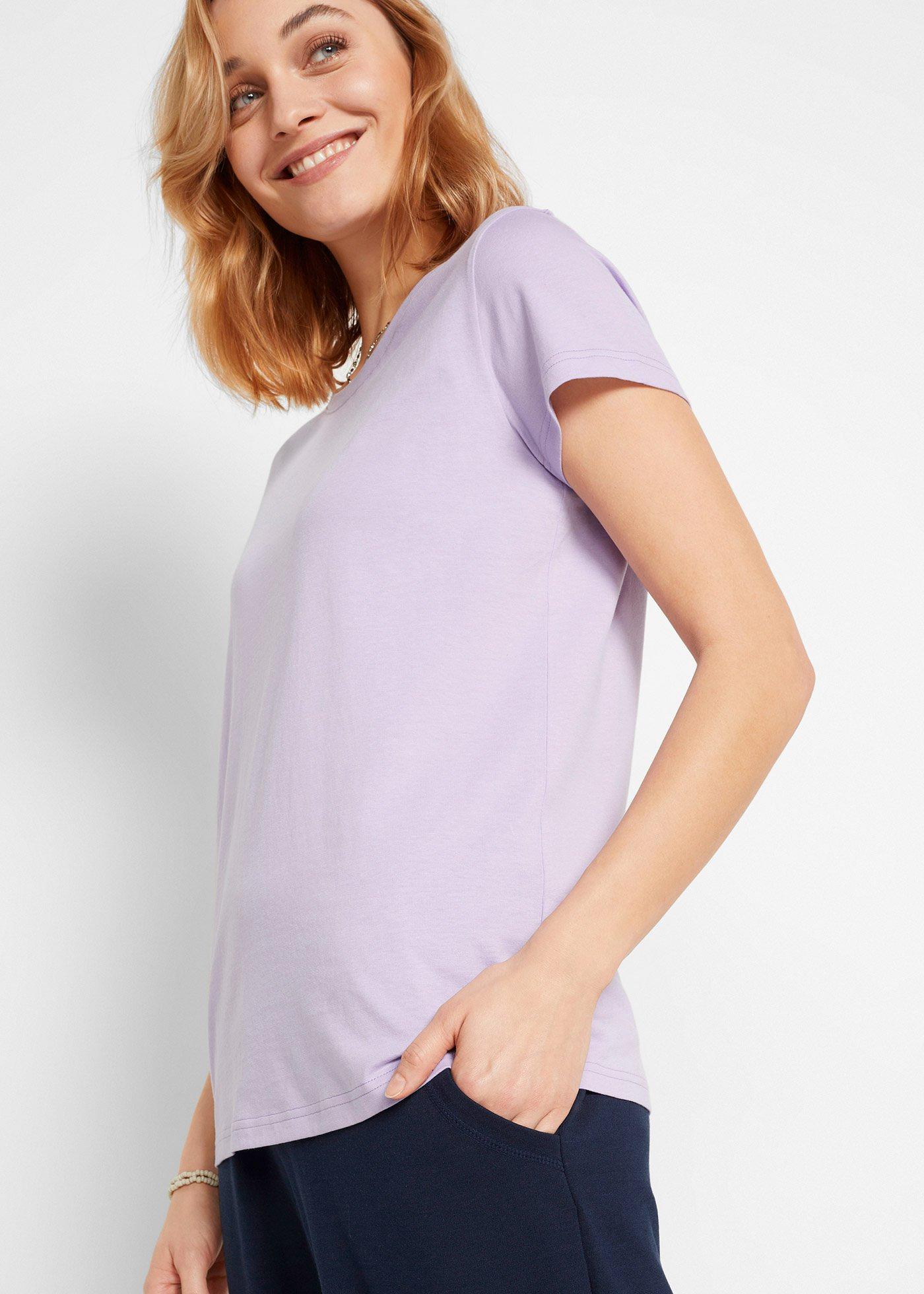 Bluzka z okrągłym dekoltem (5 szt.) - Bonprix